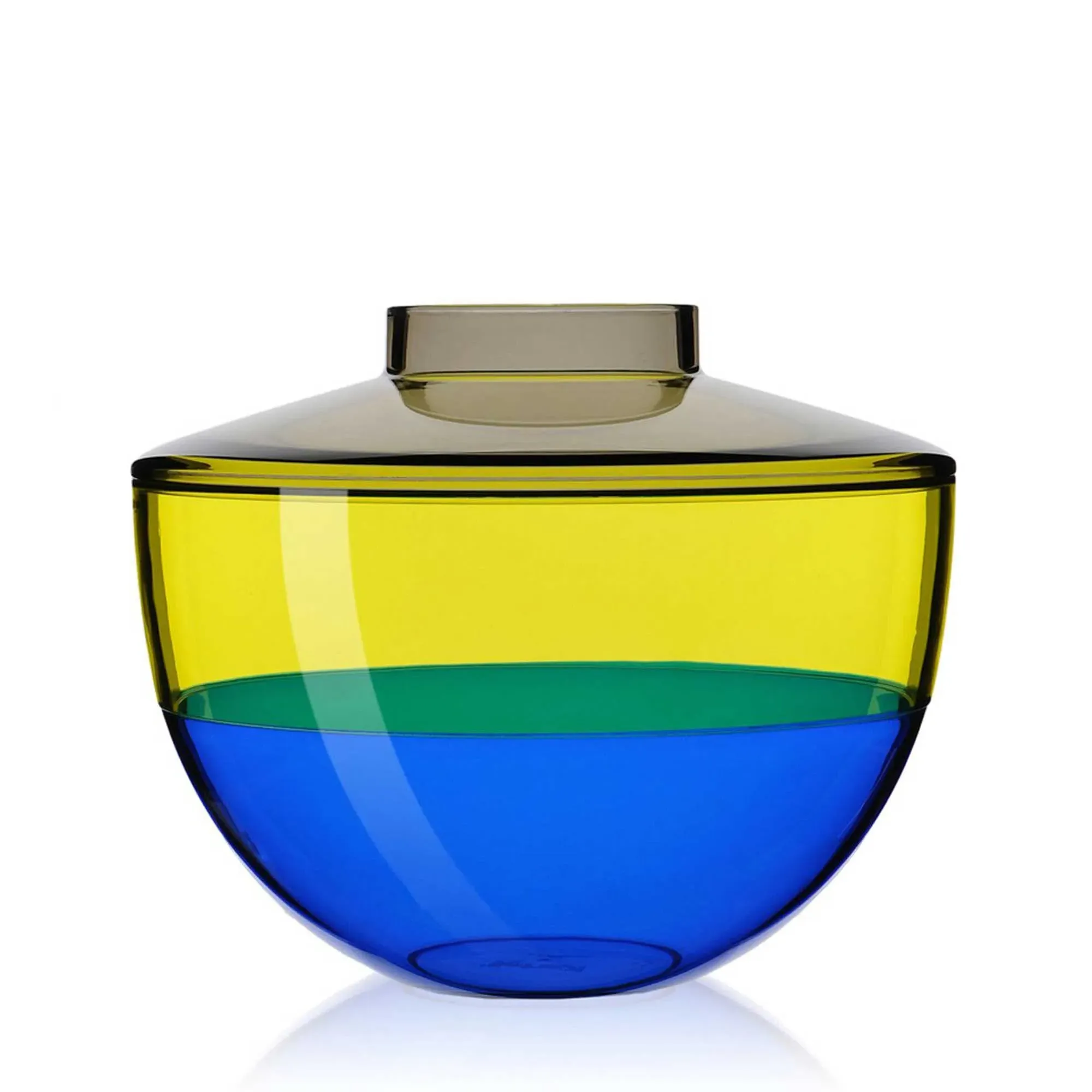 Kartell Shibuya Side Table - Smoke/Yellow/Blue, PMMA Plastic product