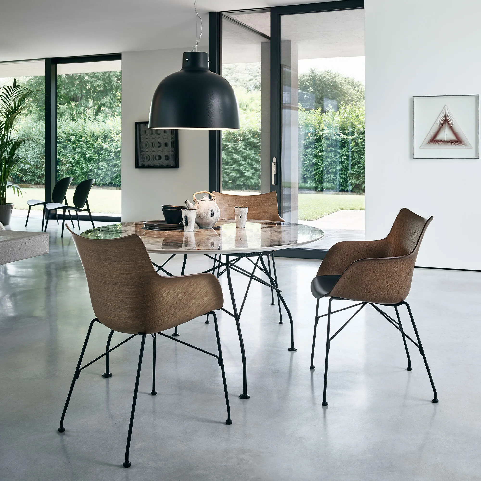 Kartell Smartwood Armchair - Brown, Wood