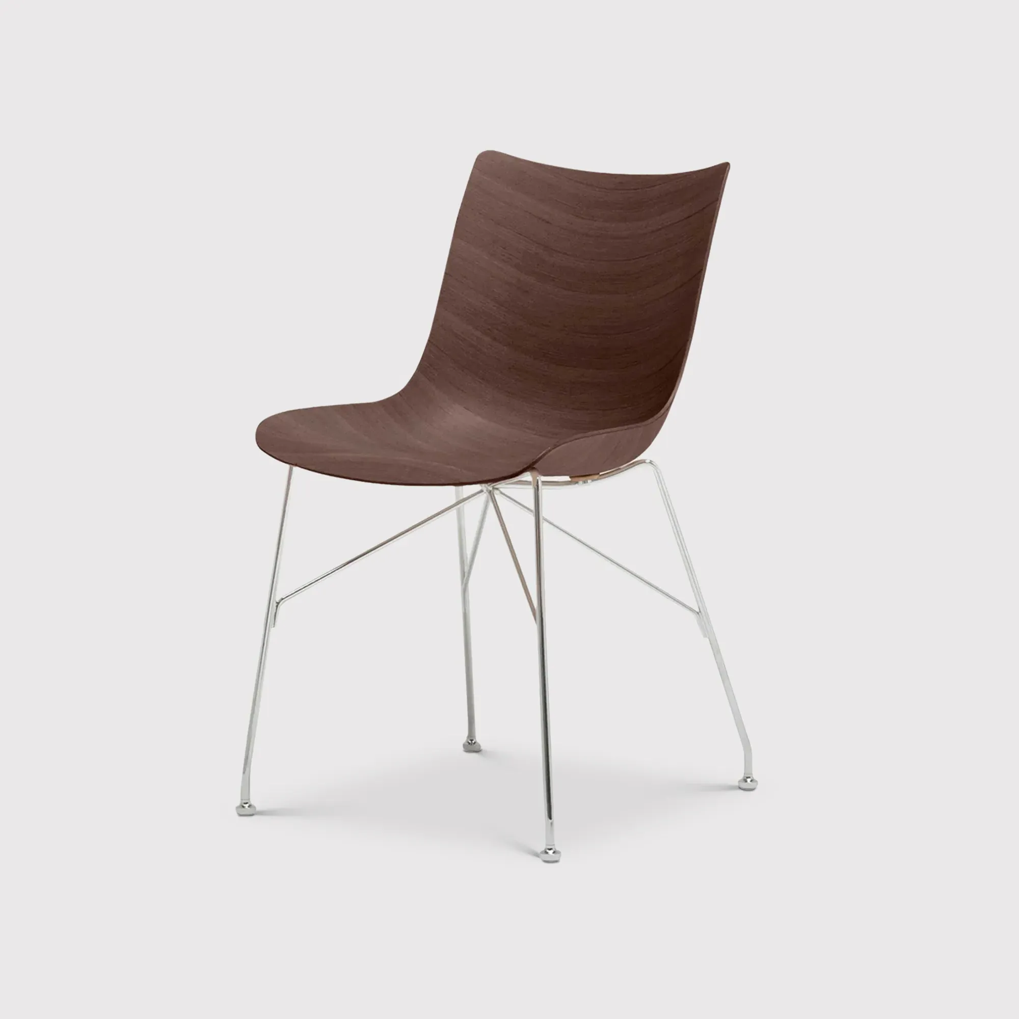 Kartell Smartwood Dining Chair - Brown, Wood