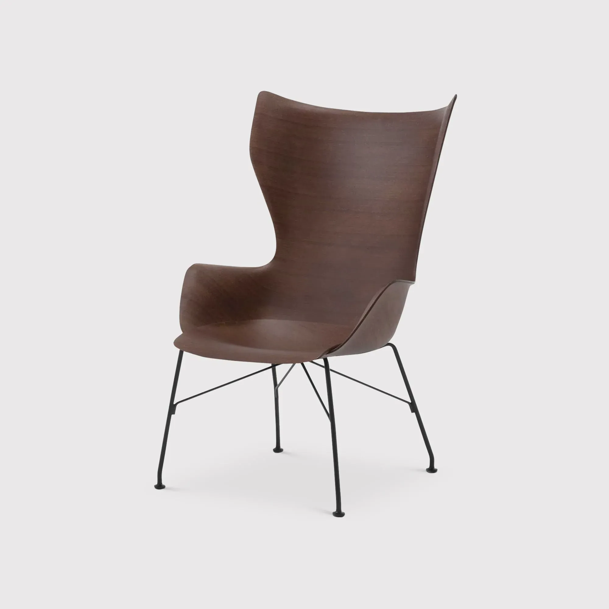 Kartell Smartwood Lounge Chair - Brown, Wood