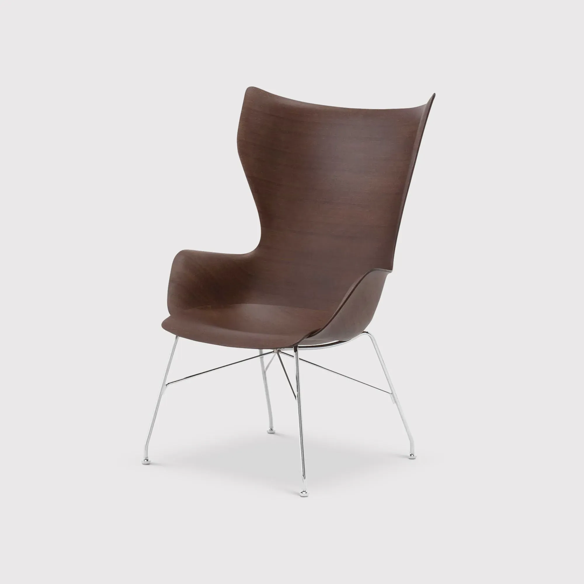 Kartell Smartwood Lounge Chair - Brown, Wood
