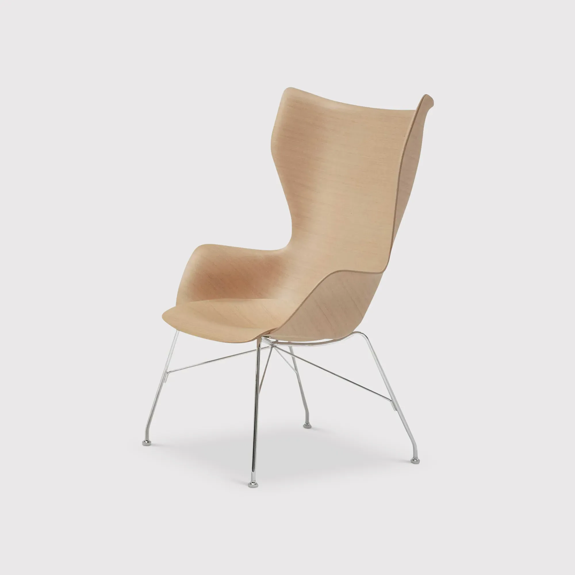 Kartell Smartwood Lounge Chair - Neutral, Wood