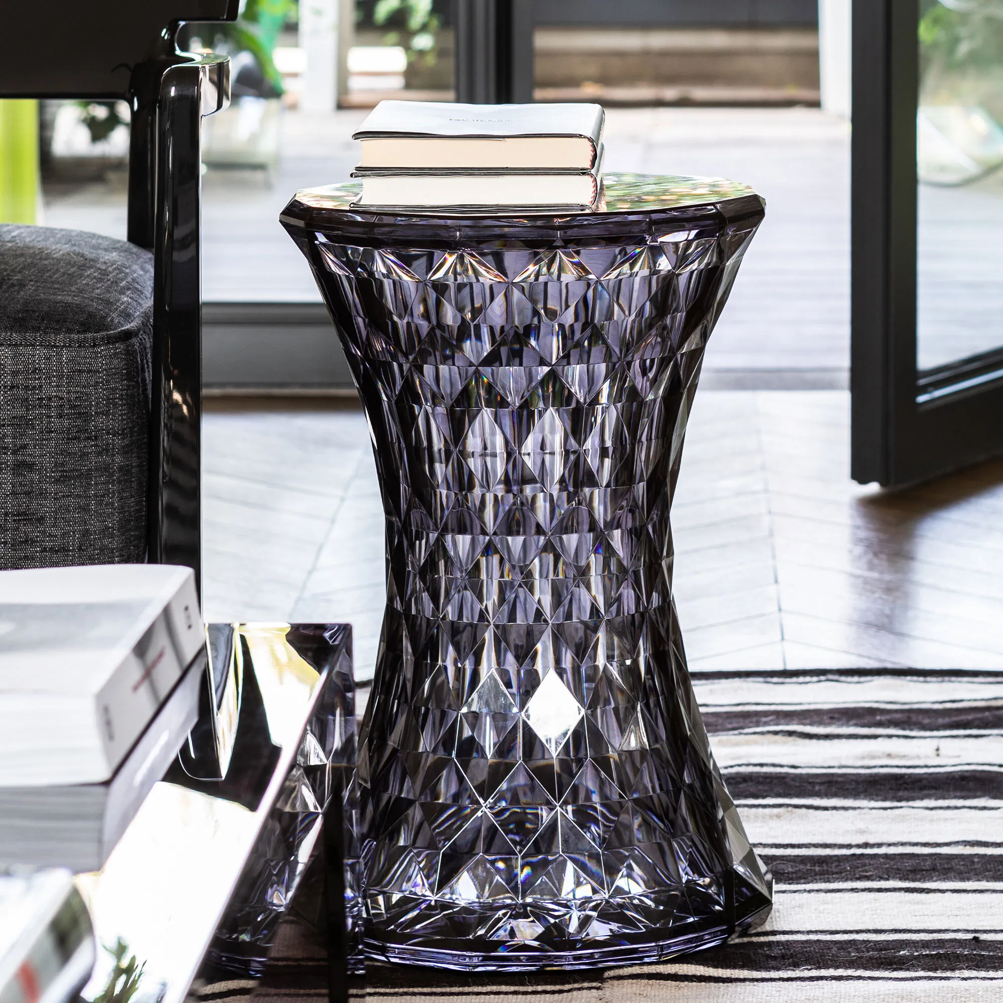 Kartell Stone Stool - Grey, Plastic