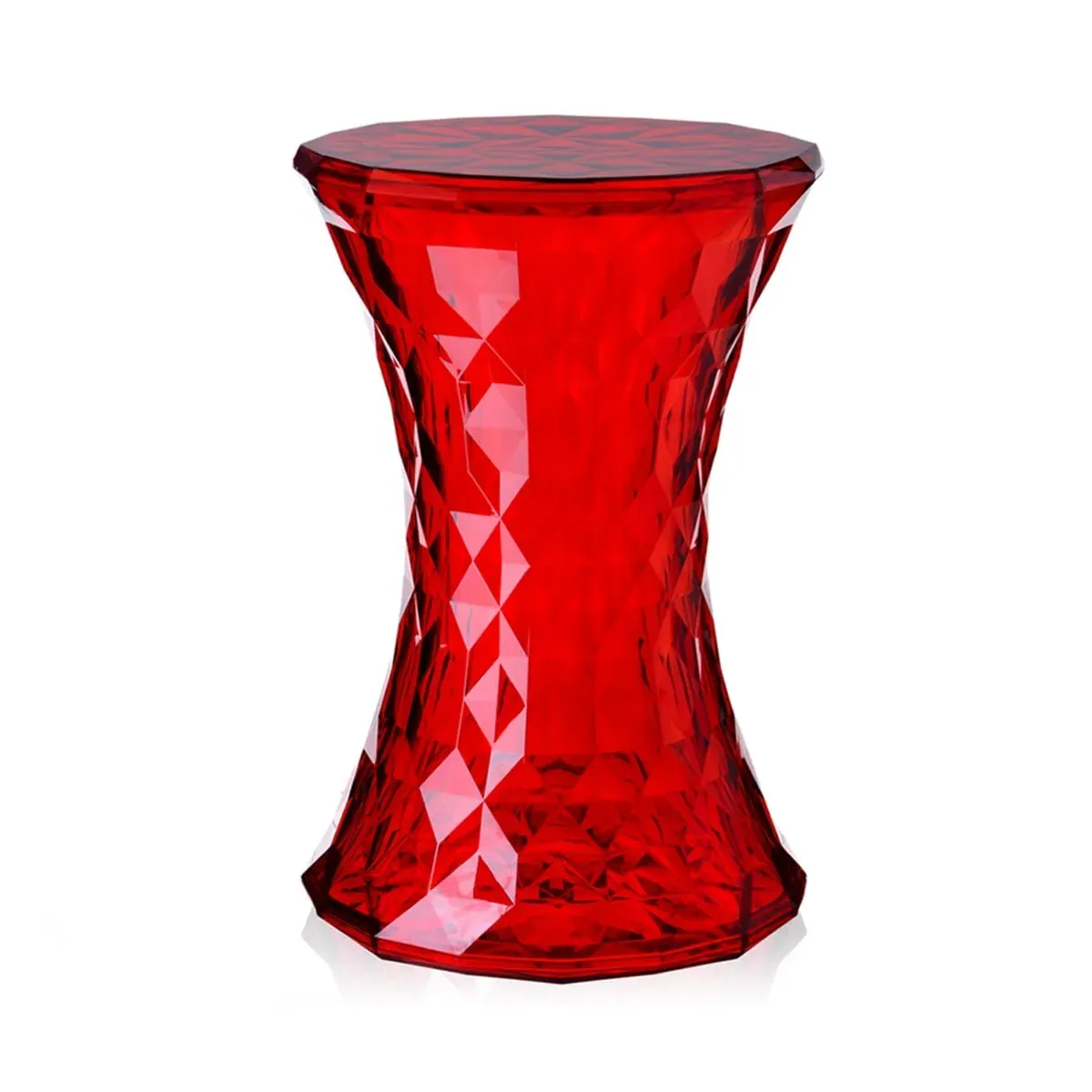 Kartell Stone Stool - Red, Plastic
