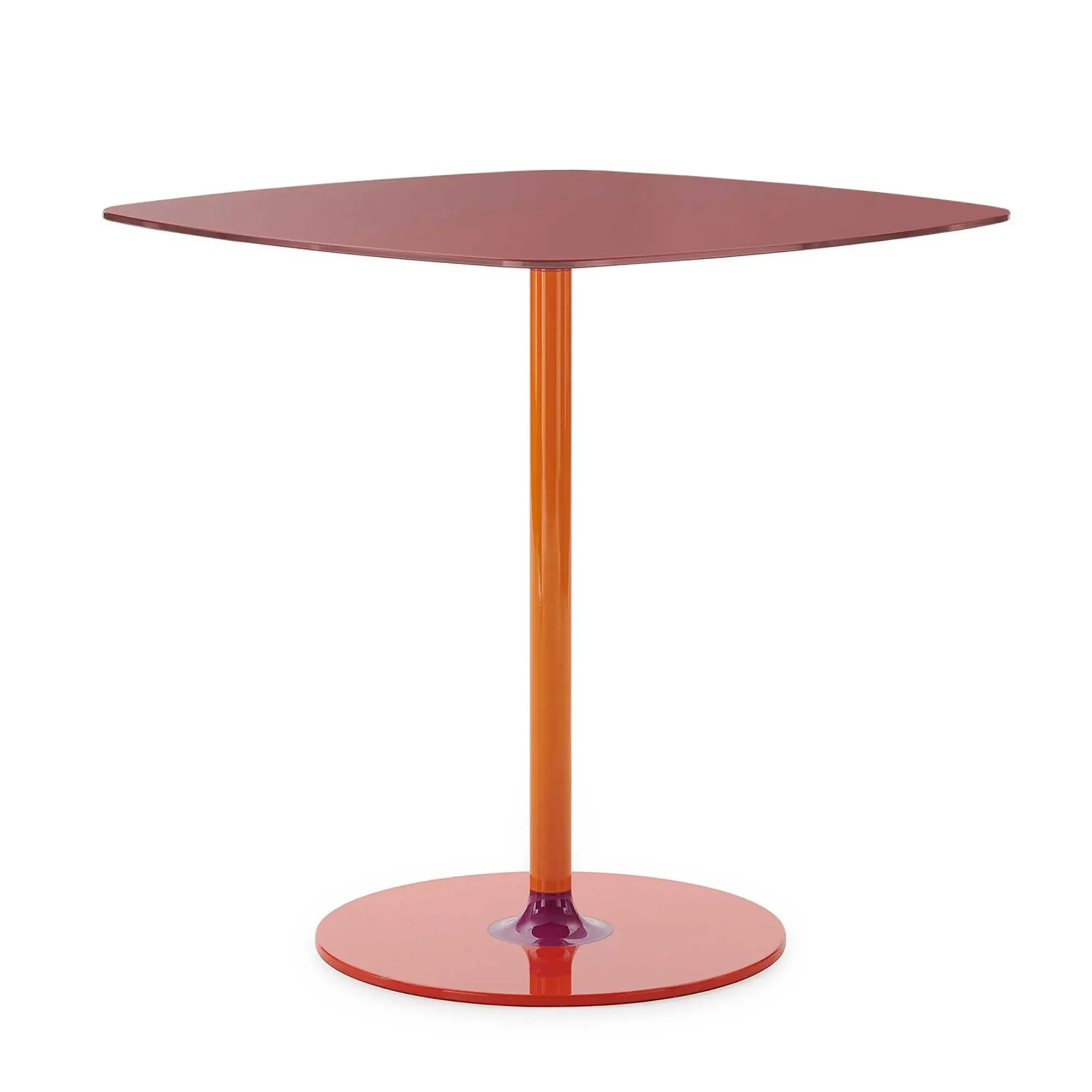 Kartell Thierry Bistrot Table - Red, Glass
