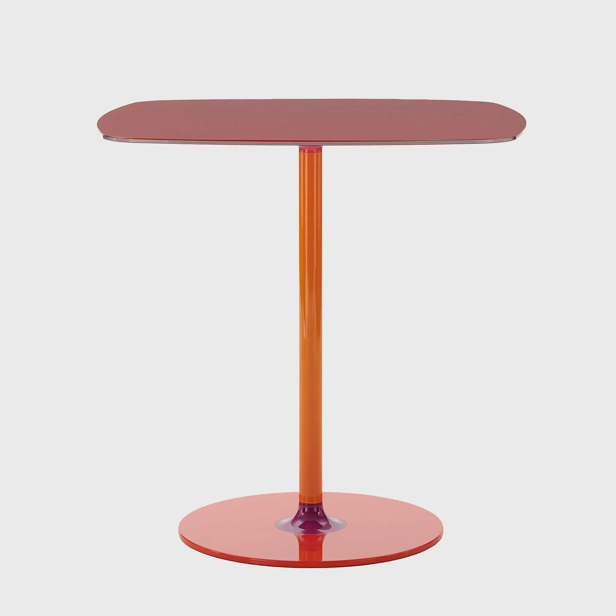 Kartell Thierry Bistrot Table - Red, Glass