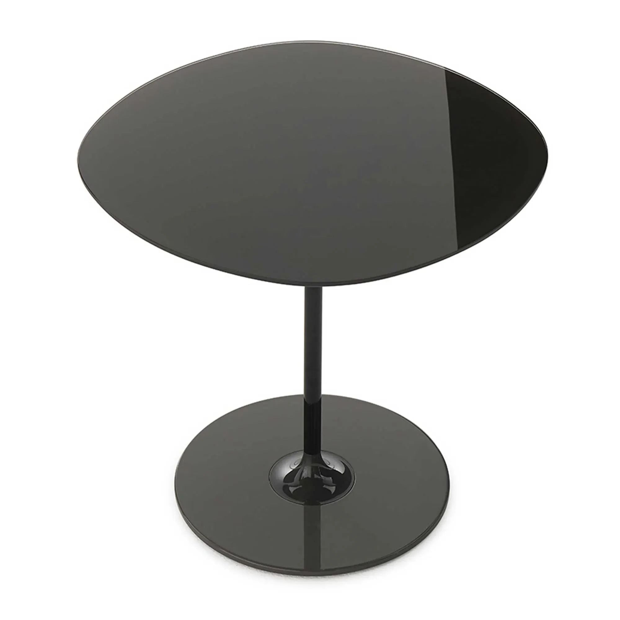 Kartell Thierry Round Side Table - Black, Glass