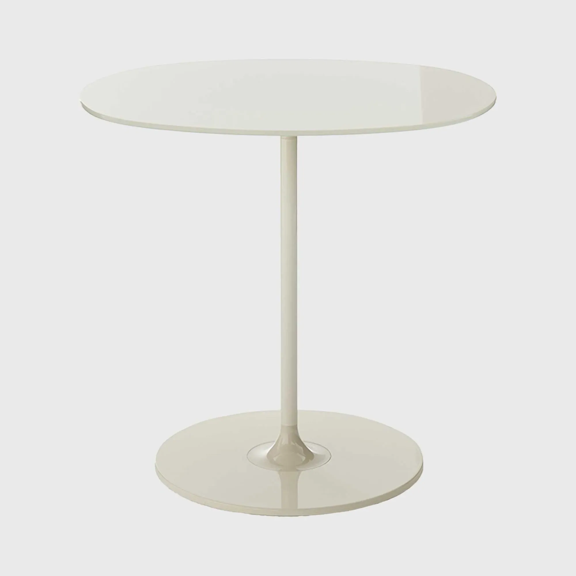 Kartell Thierry Round Side Table - White, Glass