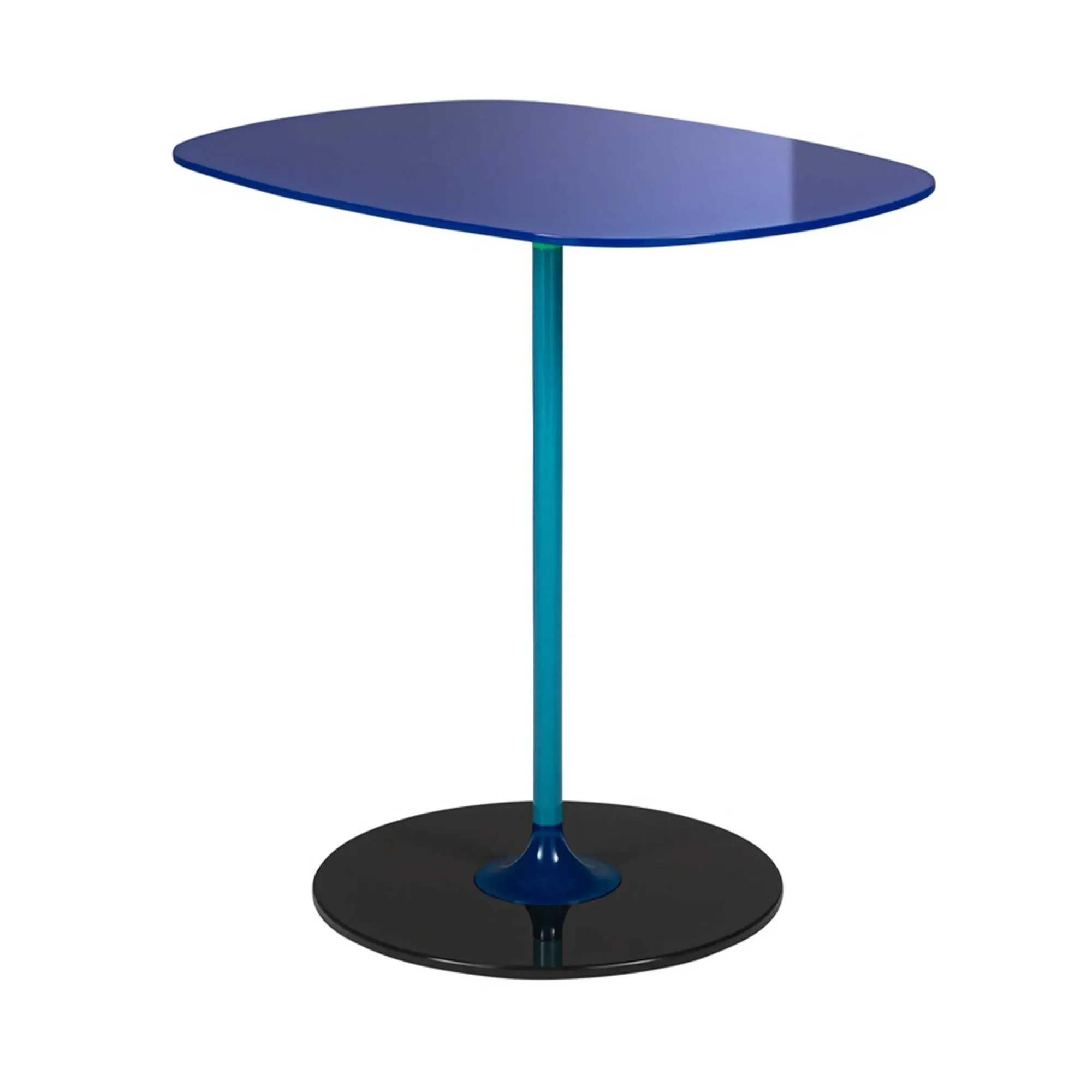 Kartell Thierry Side Table - Blue, Glass