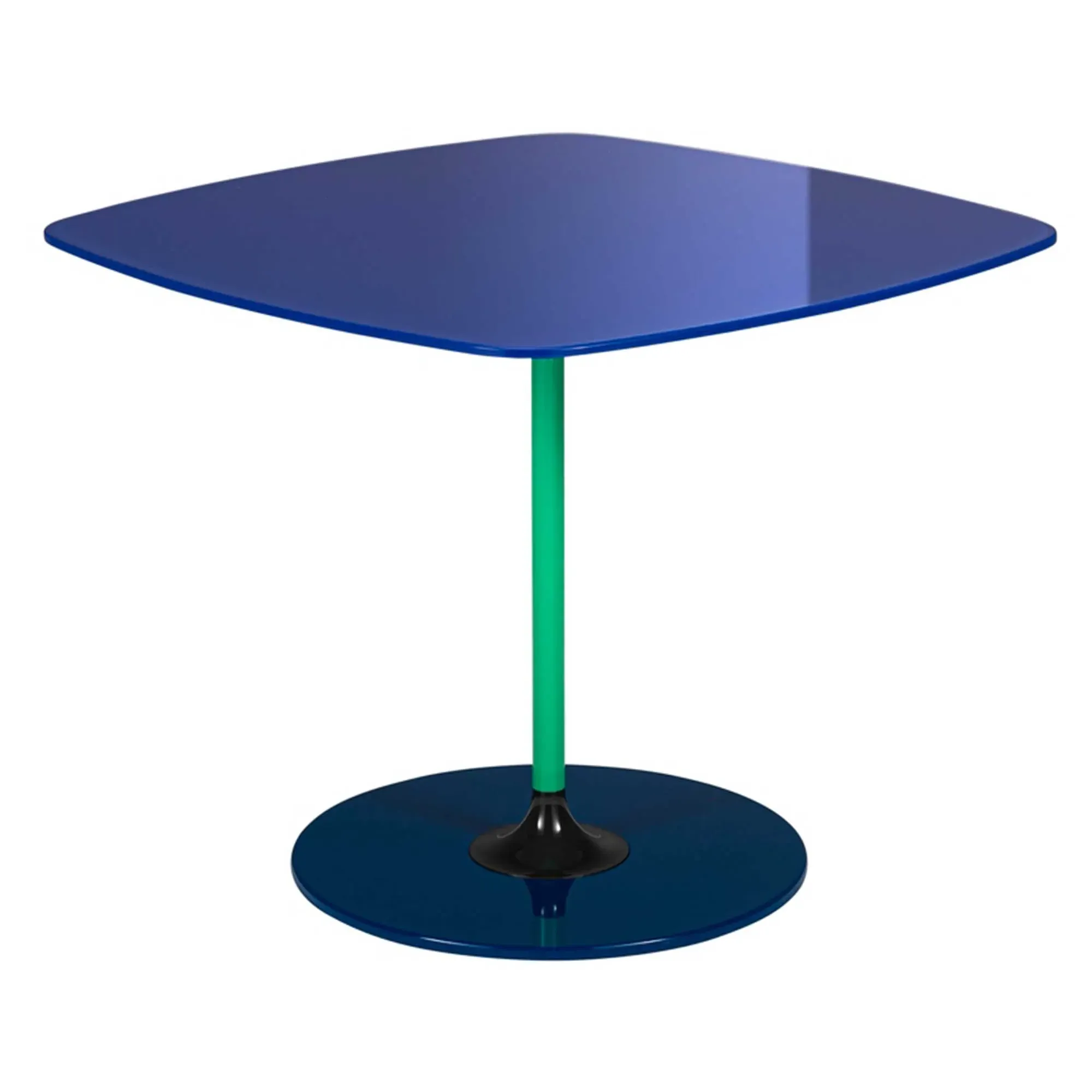 Kartell Thierry Side Table - Blue, Glass