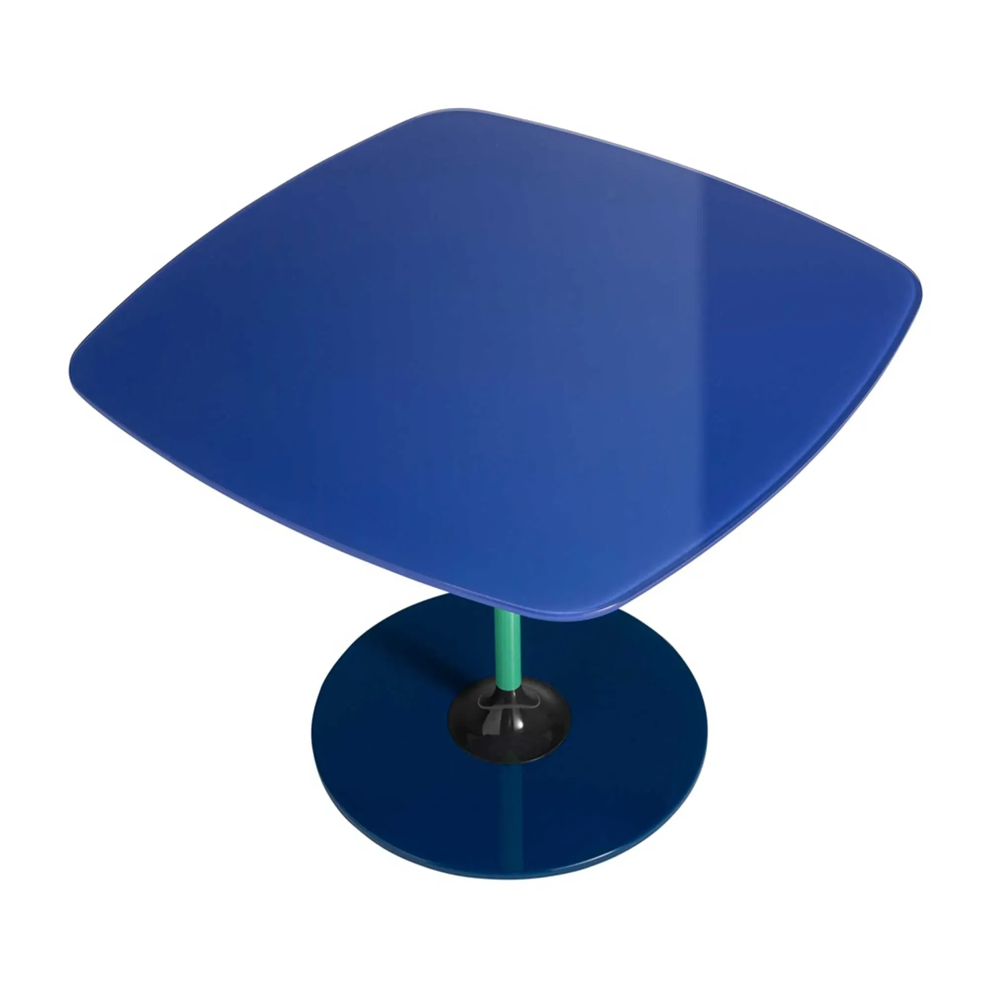 Kartell Thierry Side Table - Blue, Glass