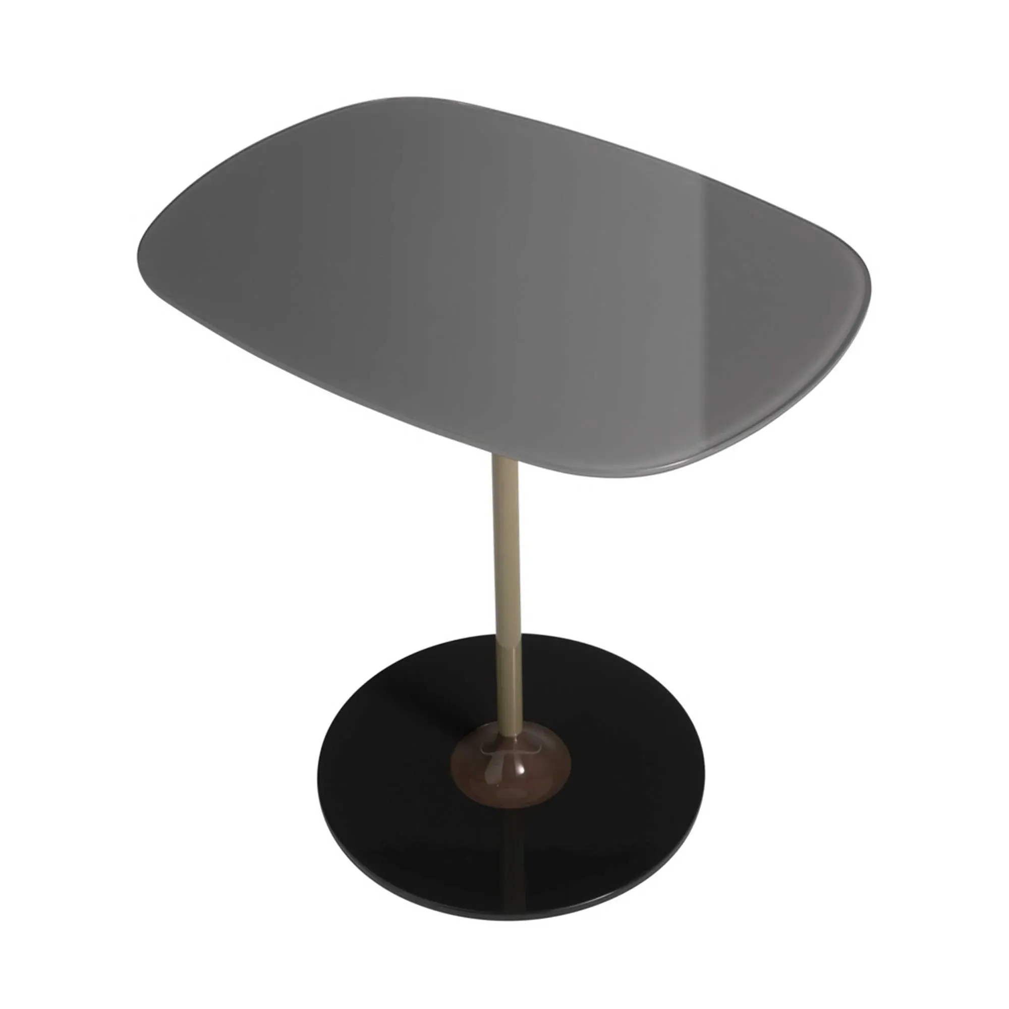 Kartell Thierry Side Table - Grey, Glass