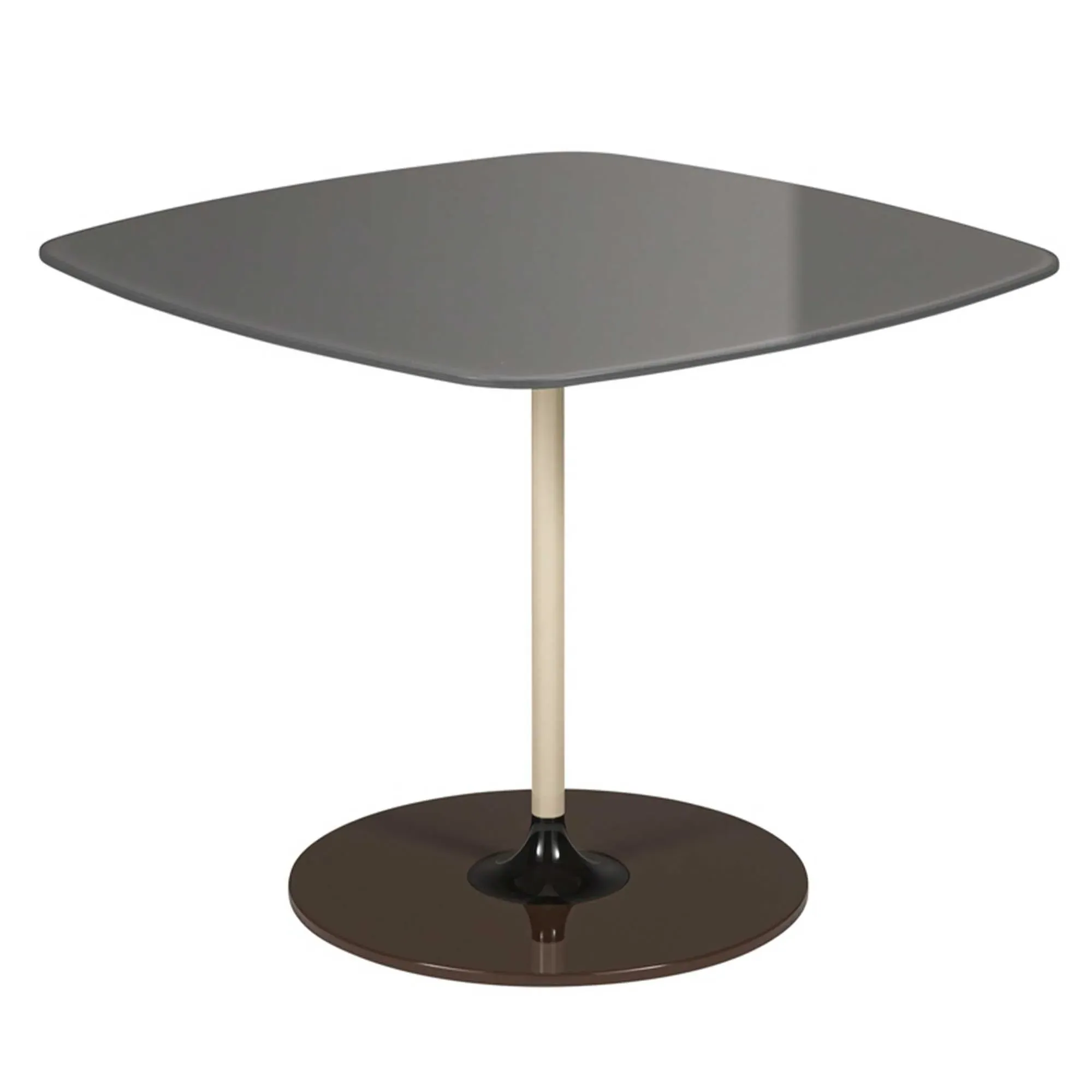 Kartell Thierry Side Table - Grey, Glass