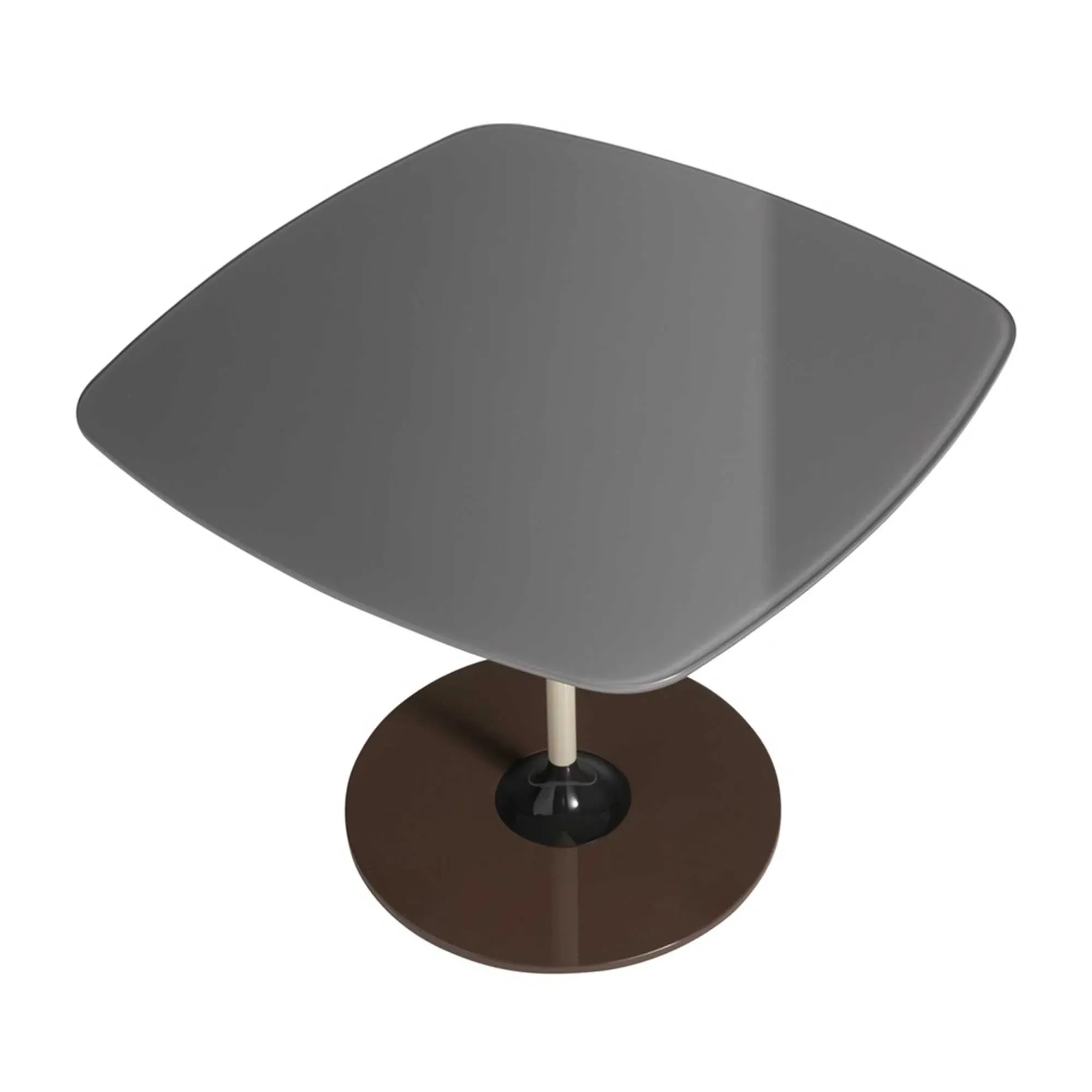 Kartell Thierry Side Table - Grey, Glass