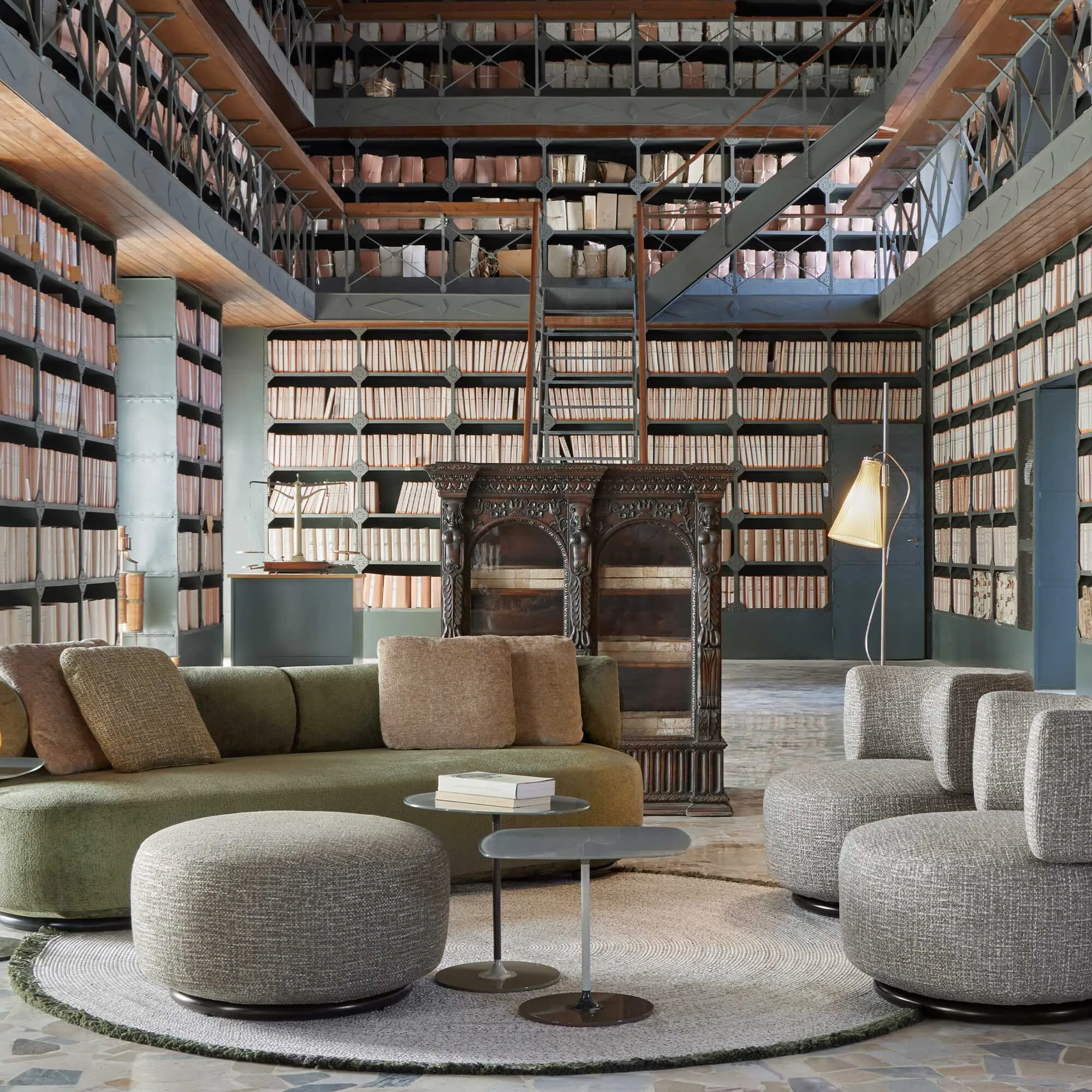 Kartell Thierry Side Table - Grey, Glass