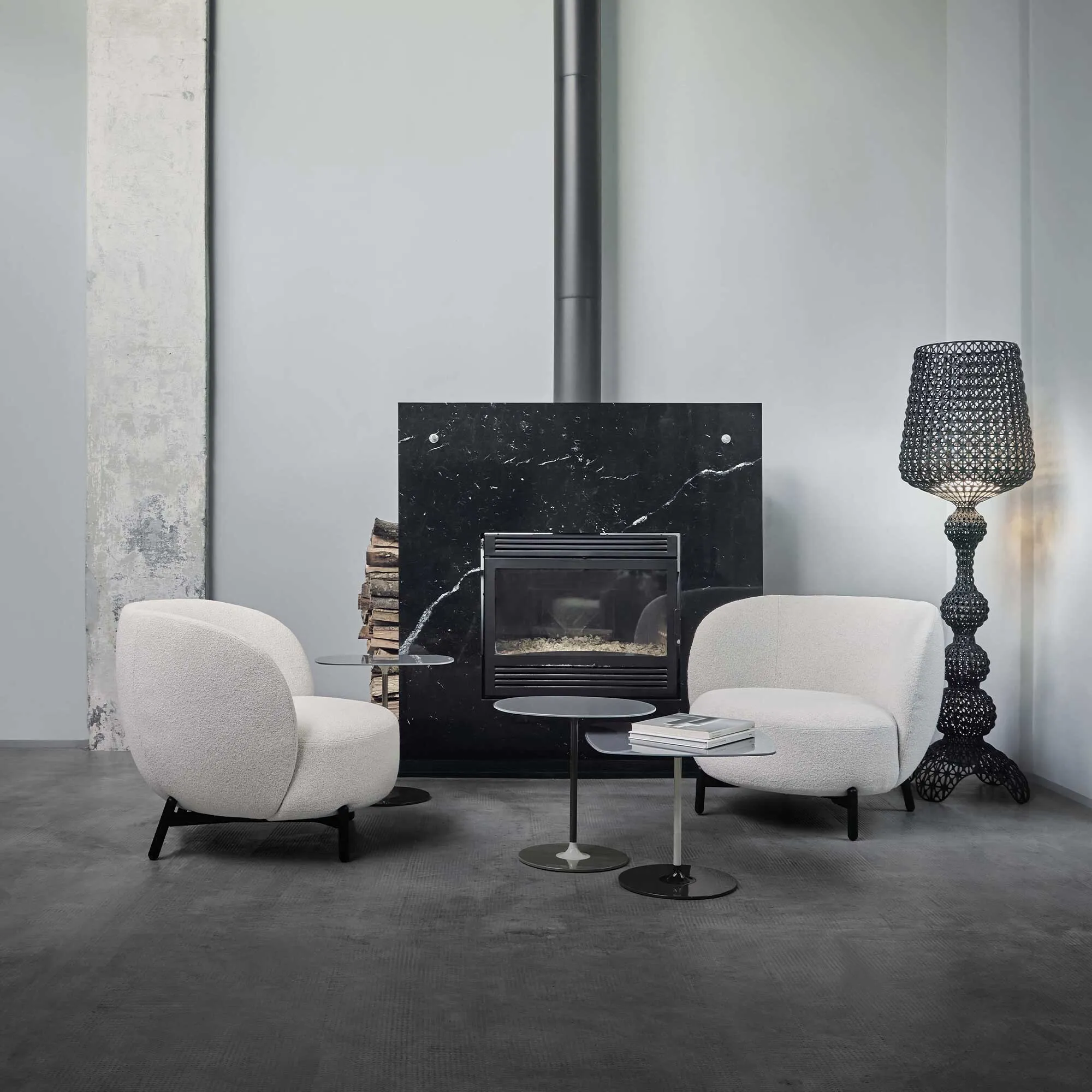 Kartell Thierry Side Table - Grey, Glass