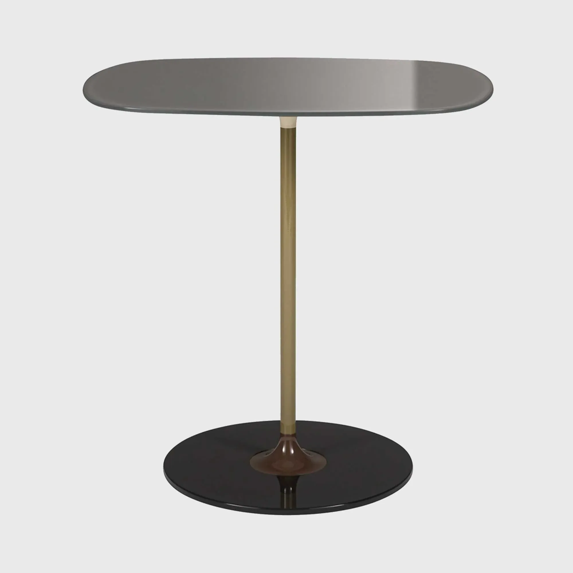 Kartell Thierry Side Table - Grey, Glass