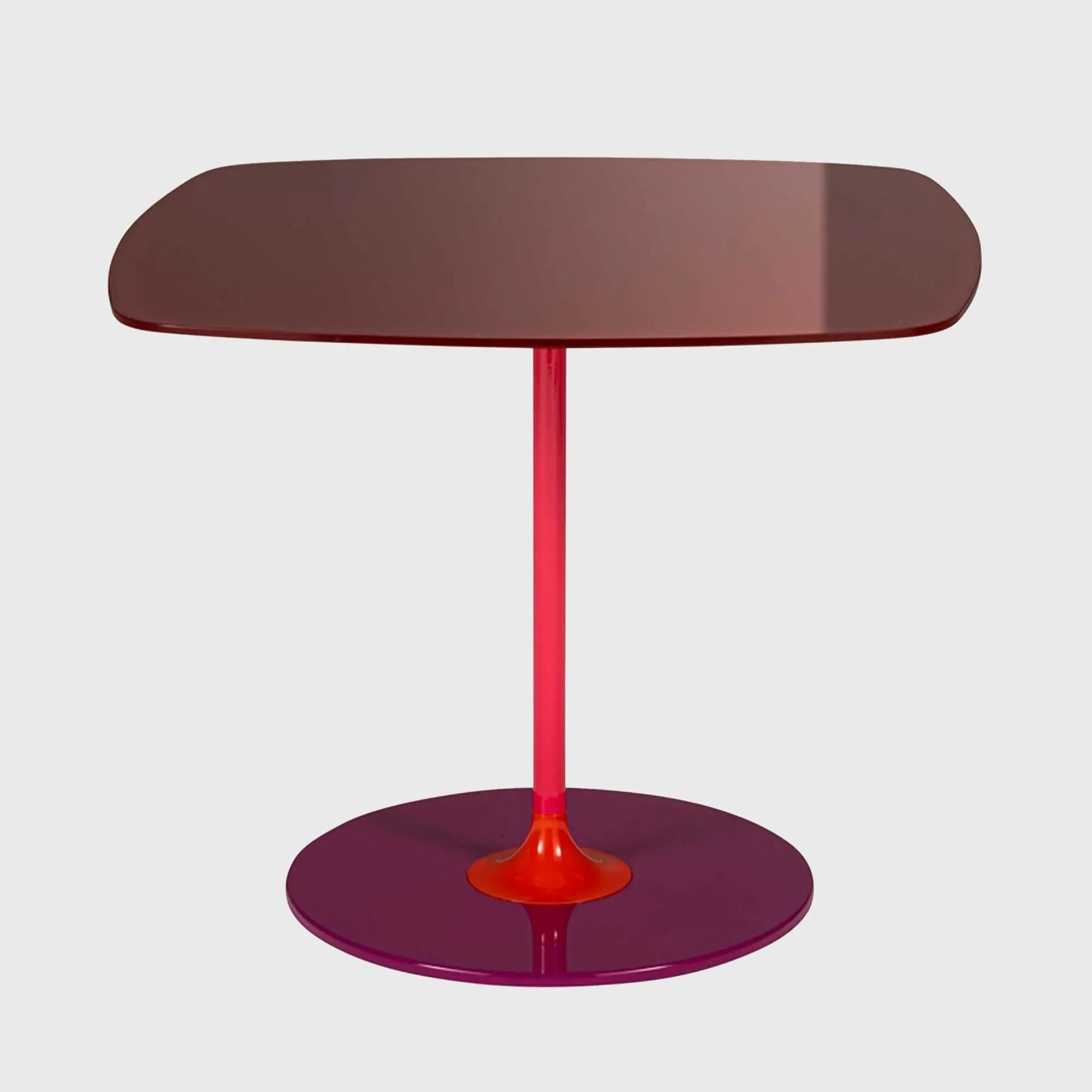 Kartell Thierry Side Table - Red, Glass