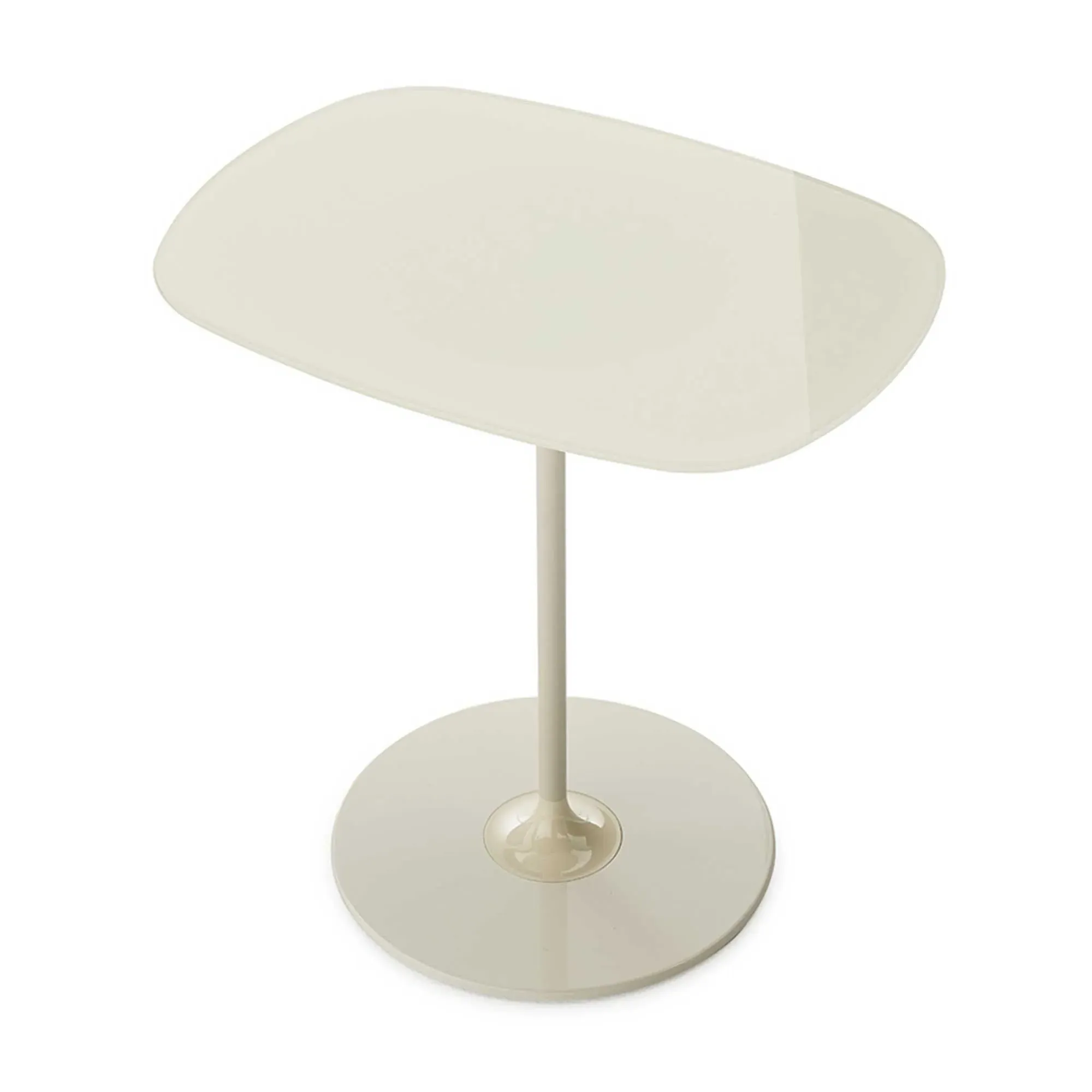 Kartell Thierry Side Table - White, Glass