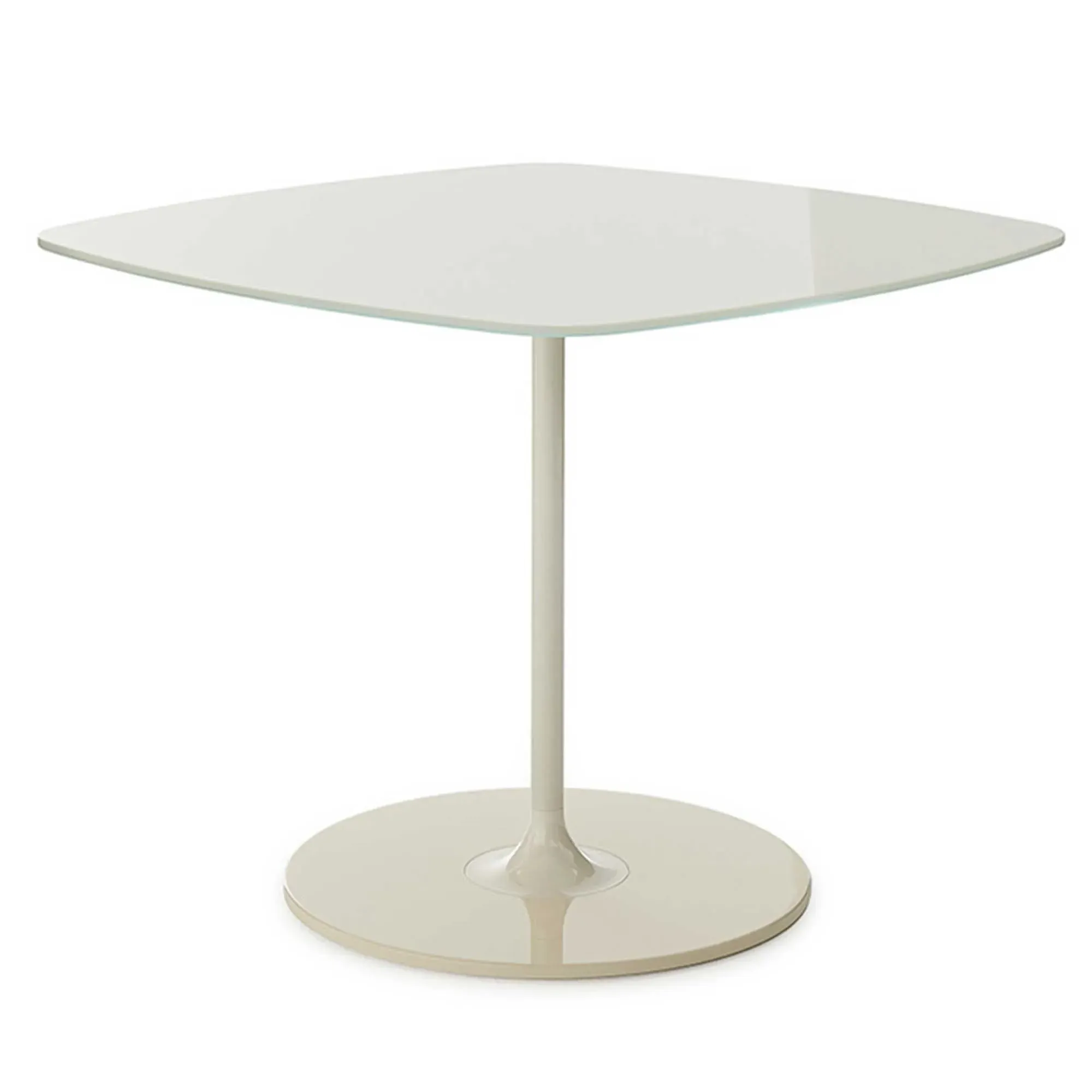 Kartell Thierry Side Table - White, Glass