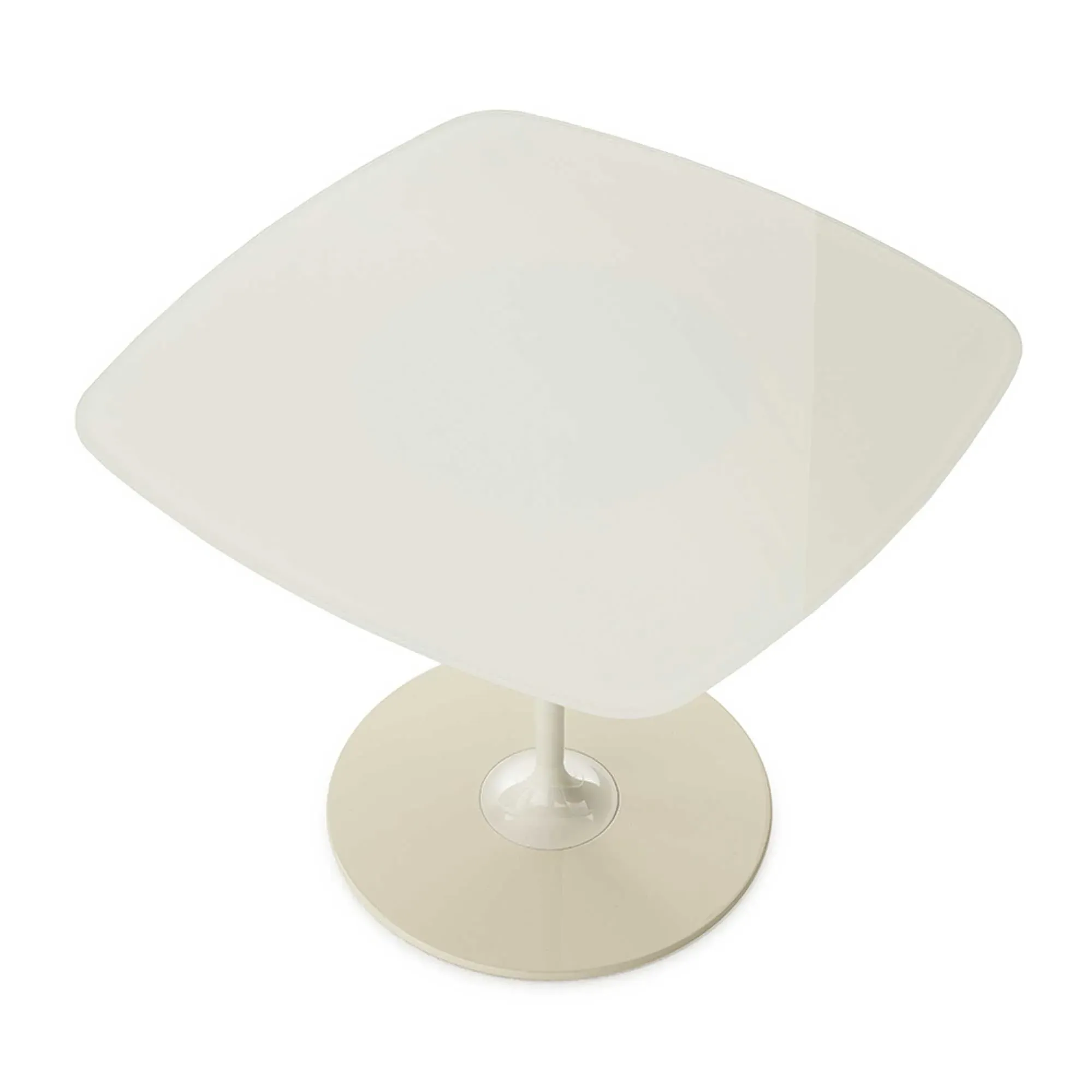 Kartell Thierry Side Table - White, Glass