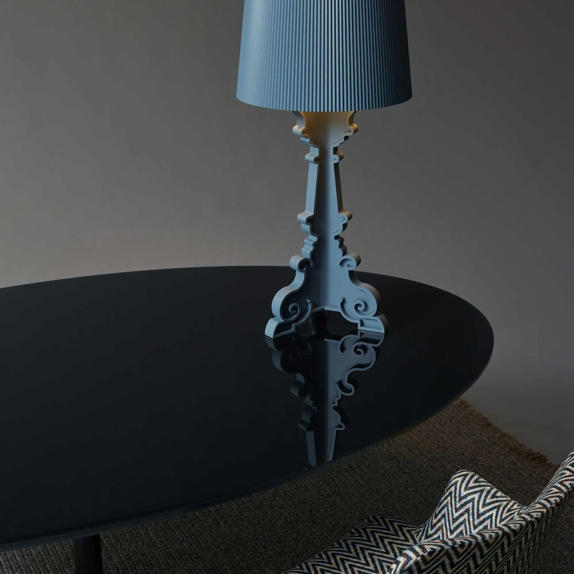 Kartell Thierry XXL Oval Dining Table - Black, Glass