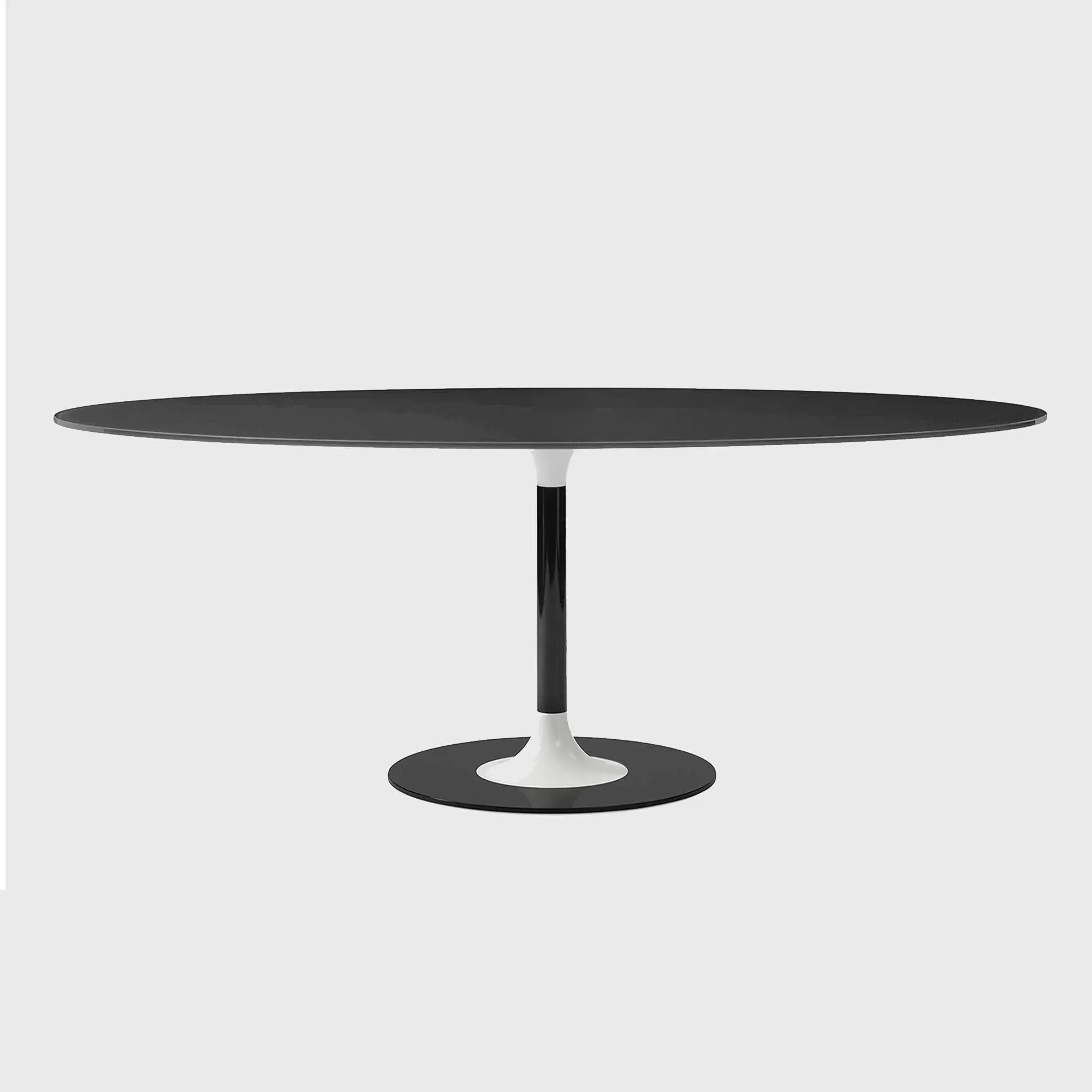 Kartell Thierry XXL Oval Dining Table - Black, Glass image
