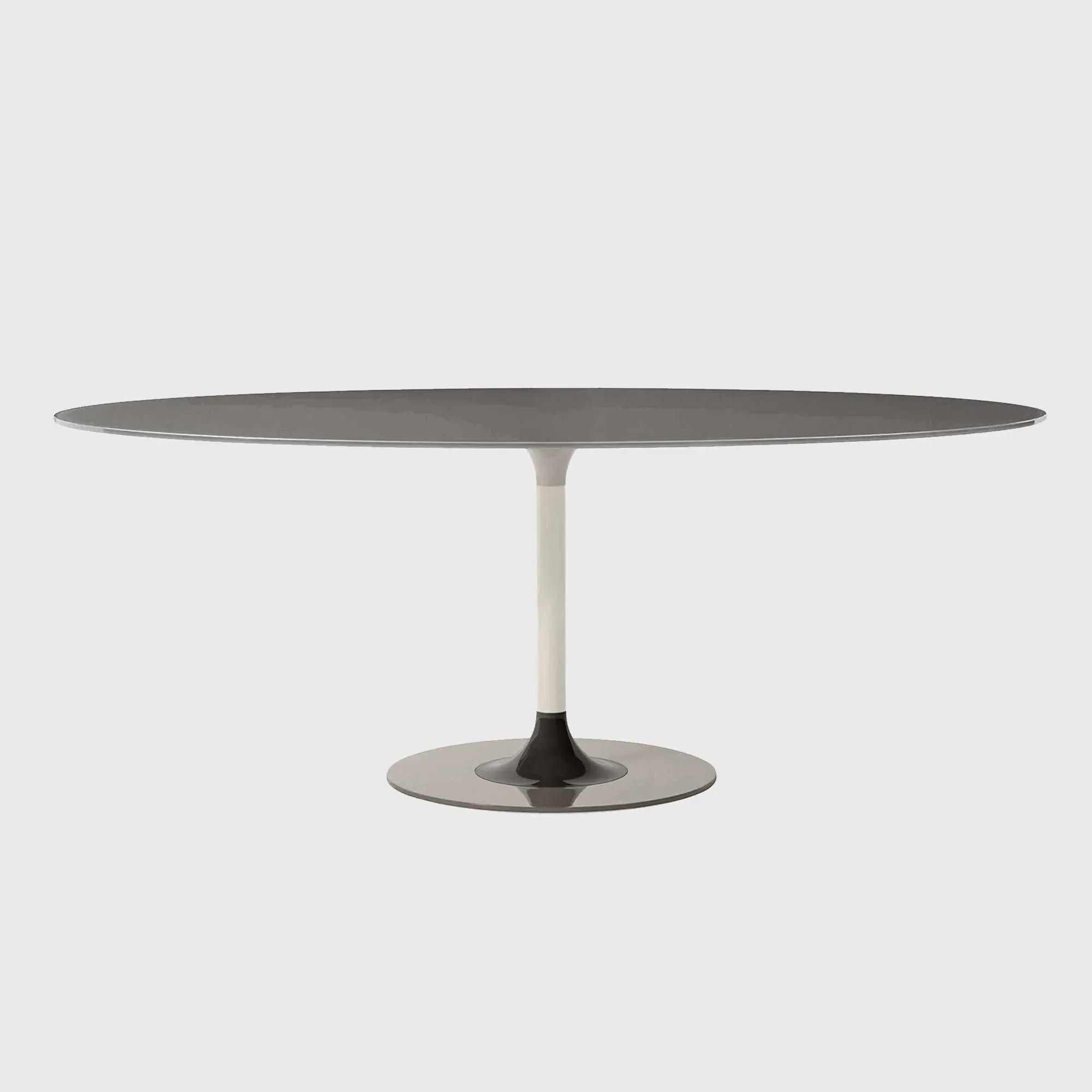 Kartell Thierry XXL Oval Dining Table - Grey, Glass