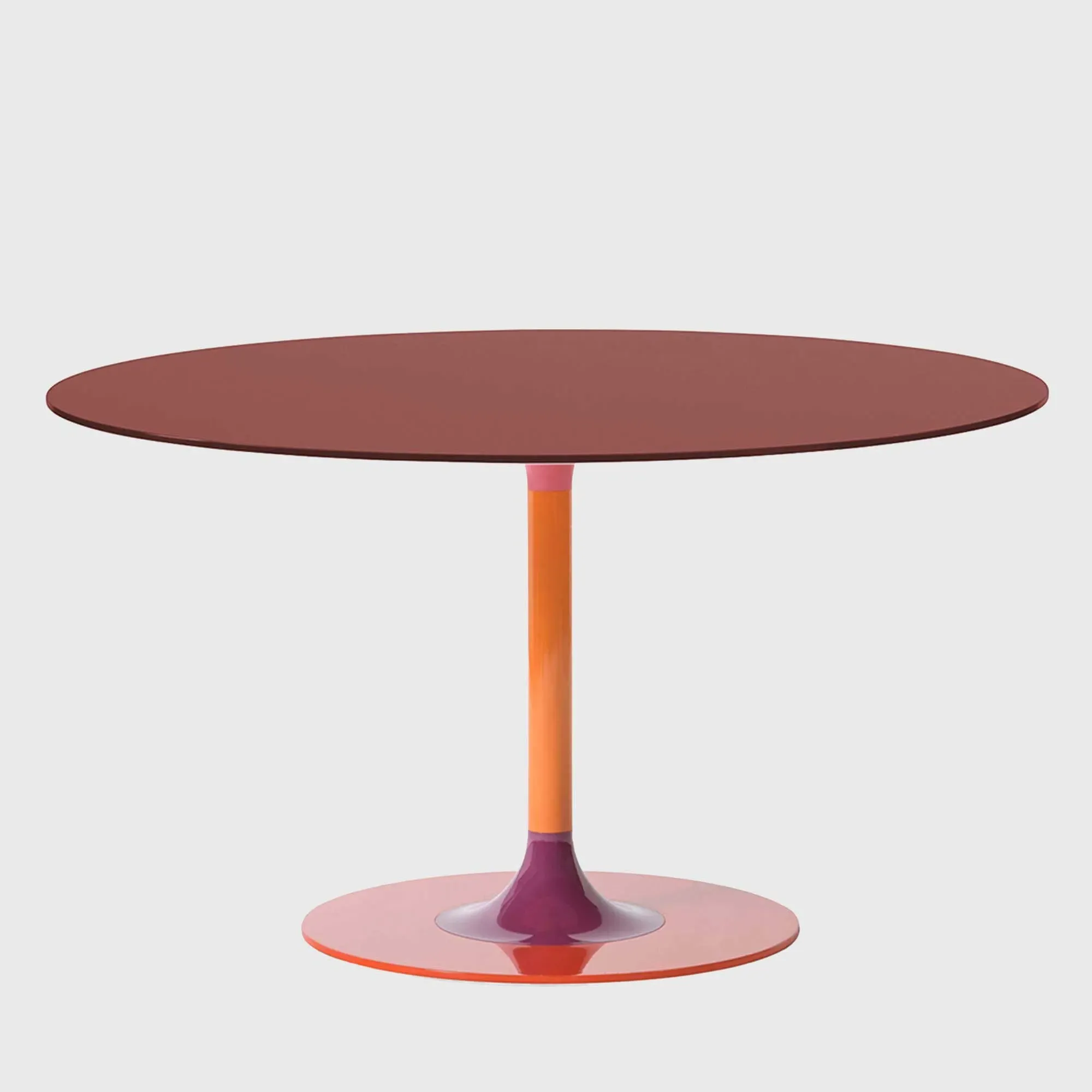 Kartell Thierry XXL Round Dining Table - Red, Glass