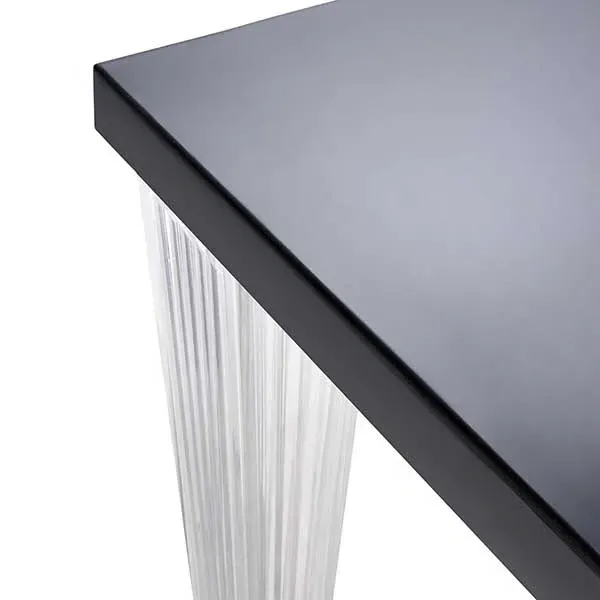 Kartell Top Table - Black Glass