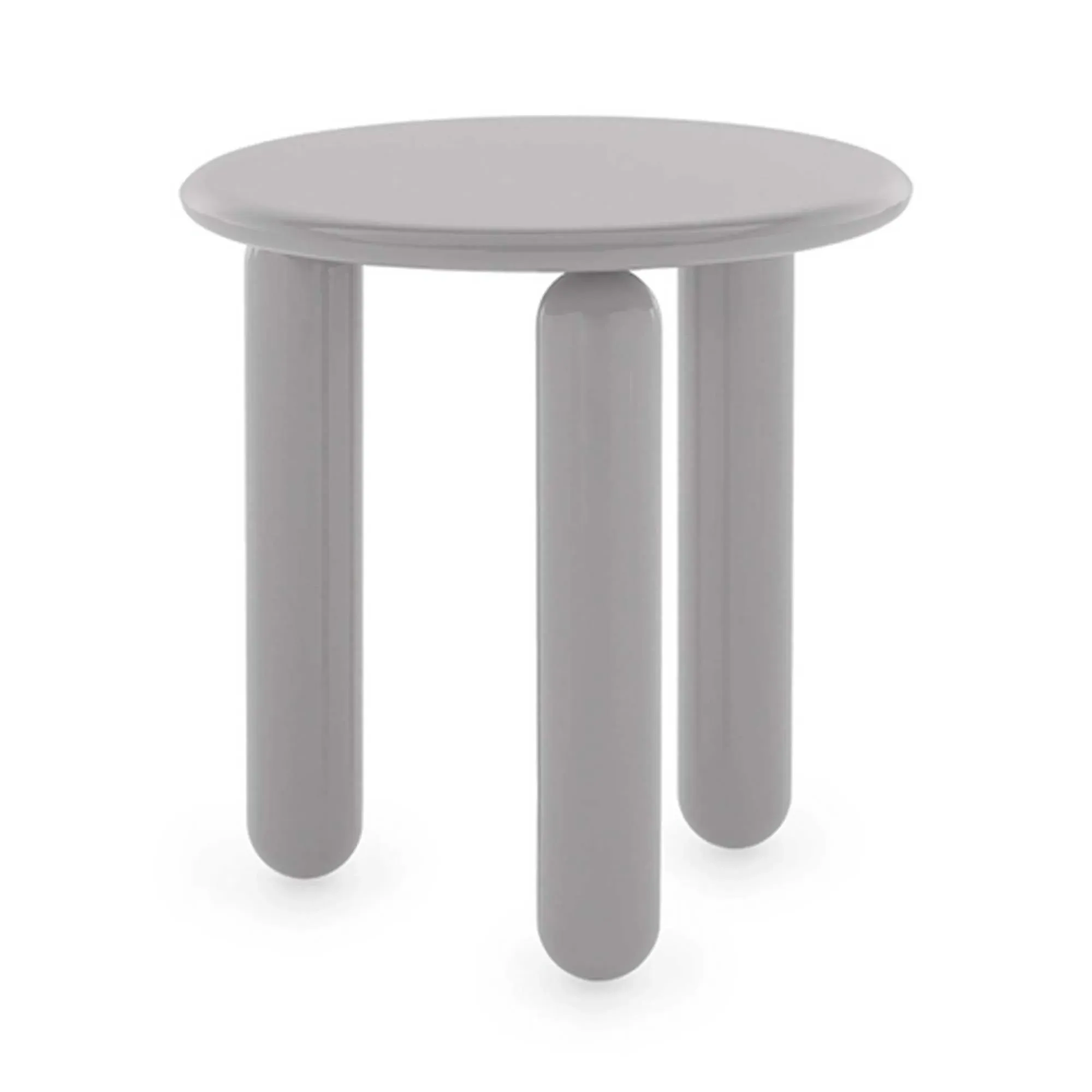 Kartell Undique Mas Round Side Table - Grey, Wood