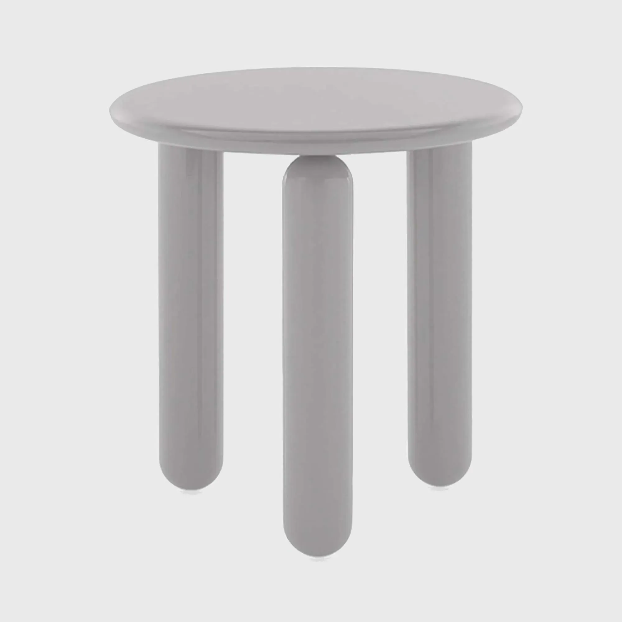Kartell Undique Mas Round Side Table - Grey, Wood image