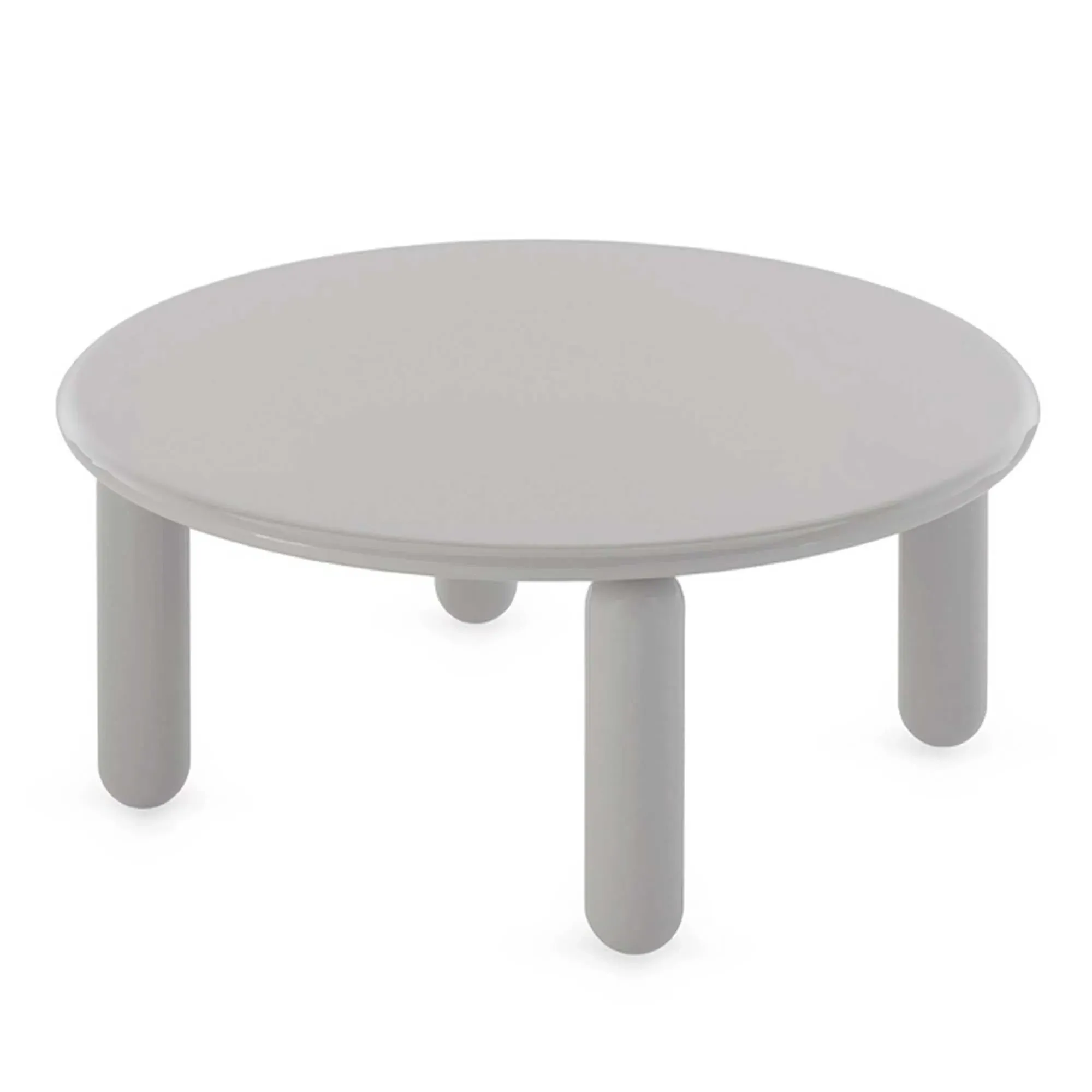 Kartell Undique Mas Round Side Table - Grey, Wood