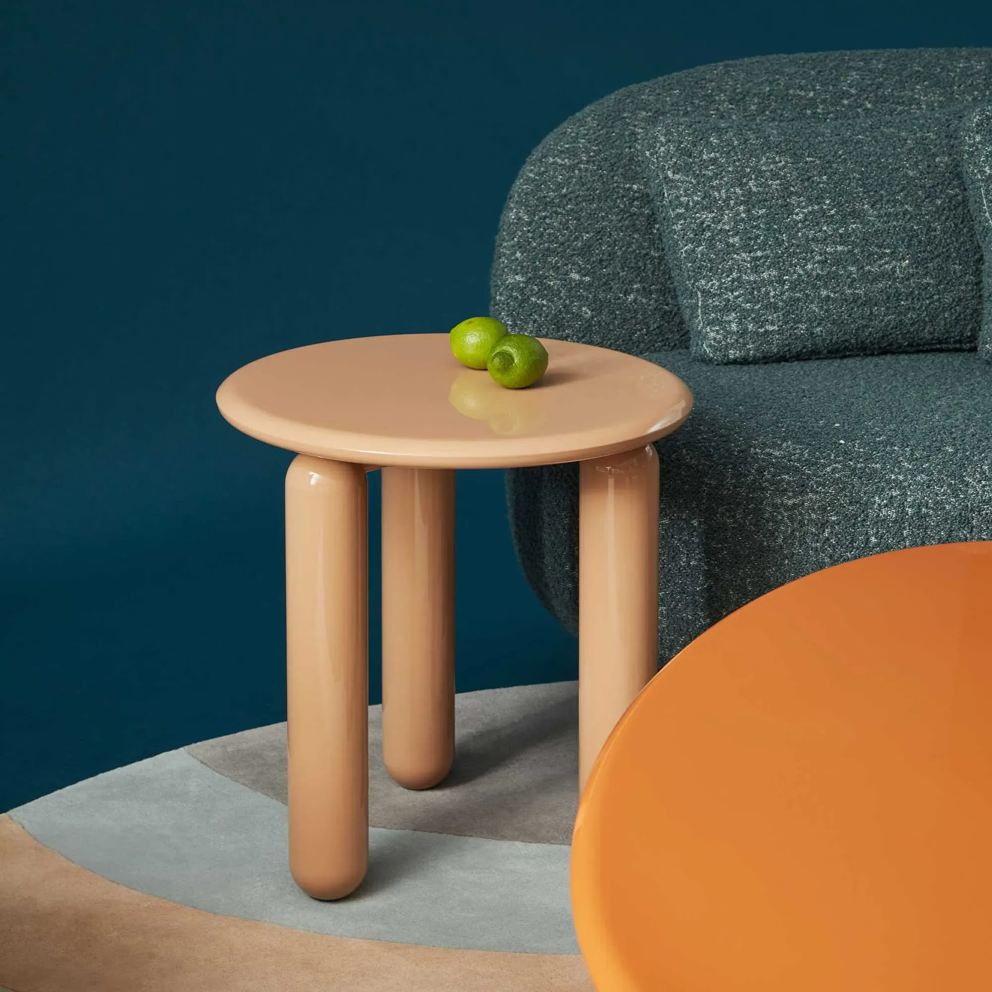 Kartell Undique Mas Round Side Table - Neutral, Wood