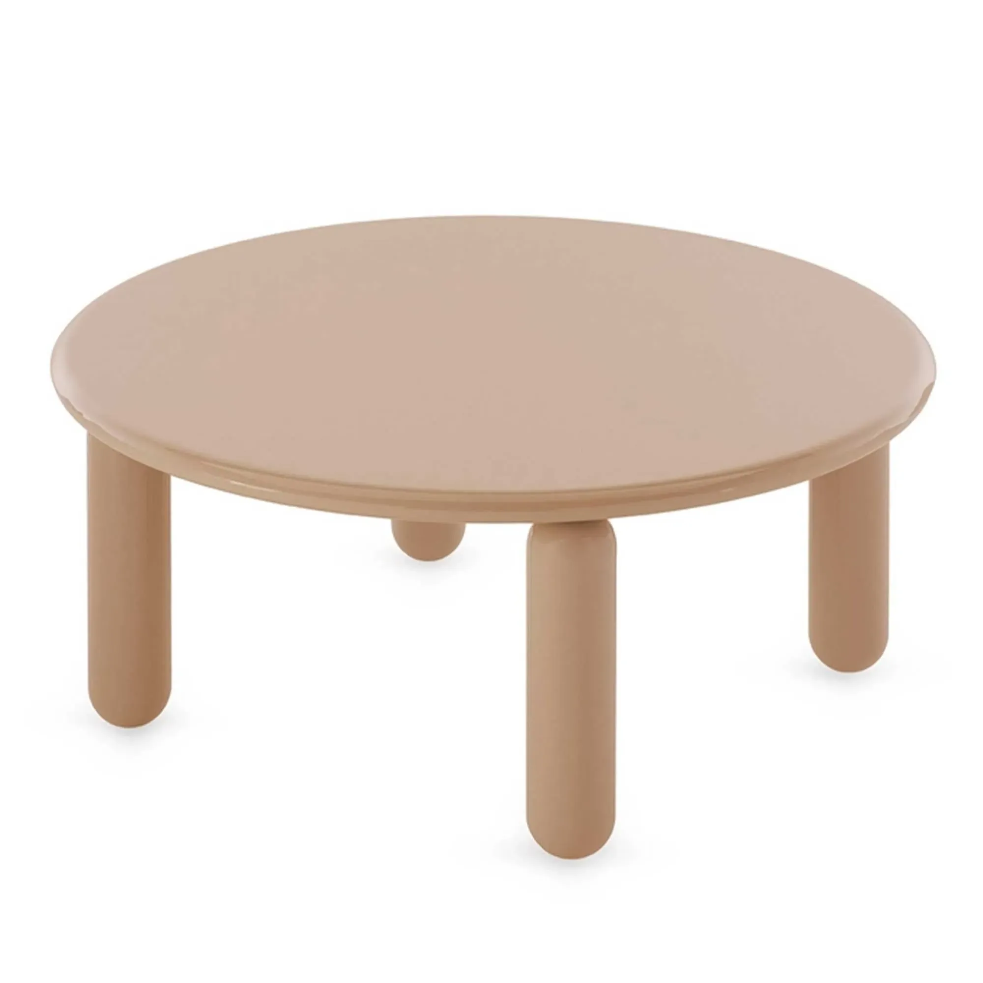 Kartell Undique Mas Round Side Table - Neutral, Wood