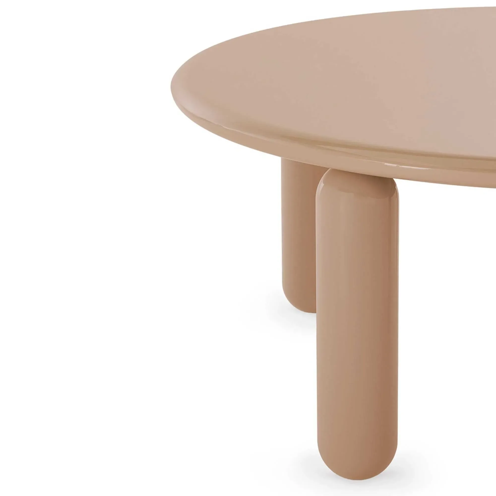 Kartell Undique Mas Round Side Table - Neutral, Wood