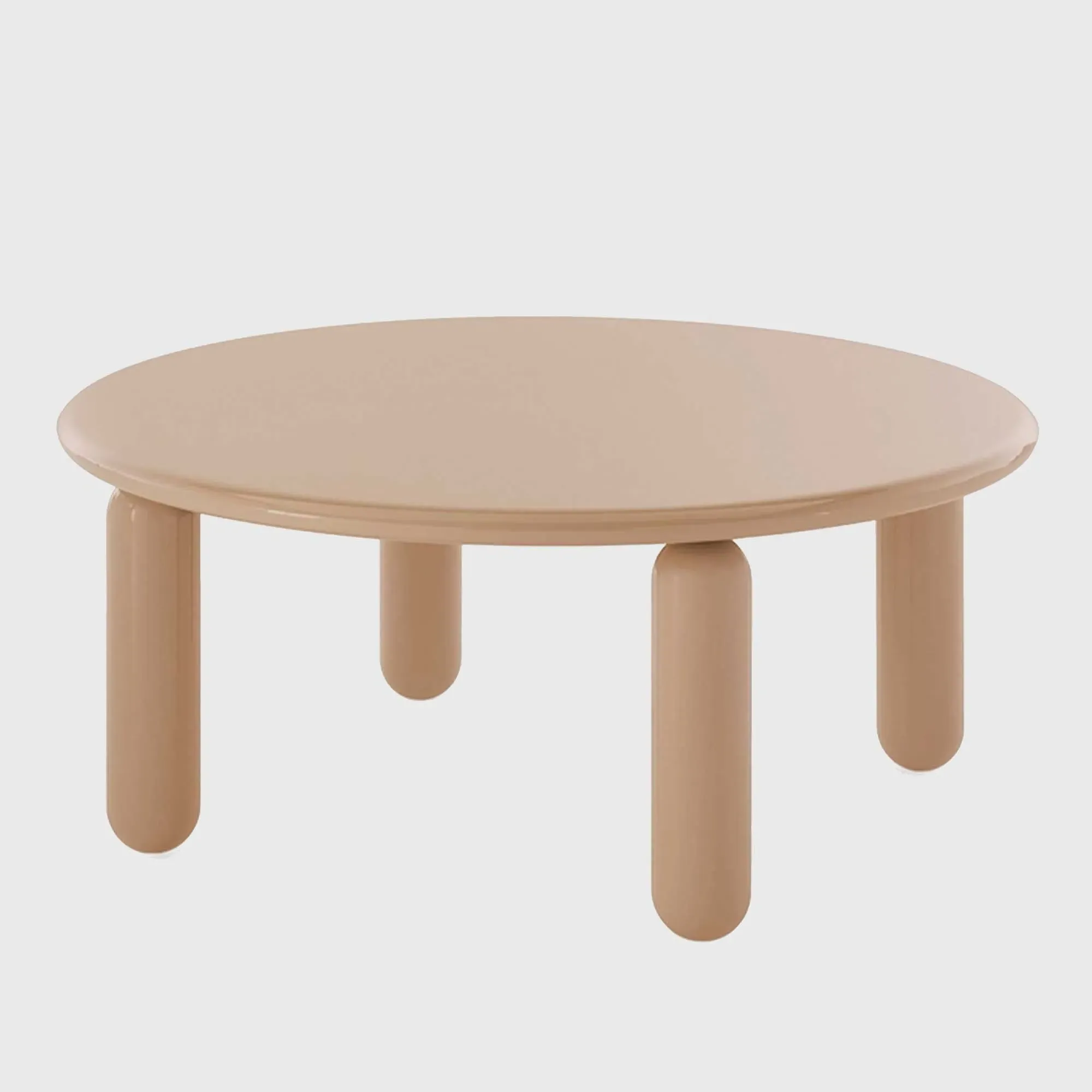 Kartell Undique Mas Round Side Table - Neutral, Wood