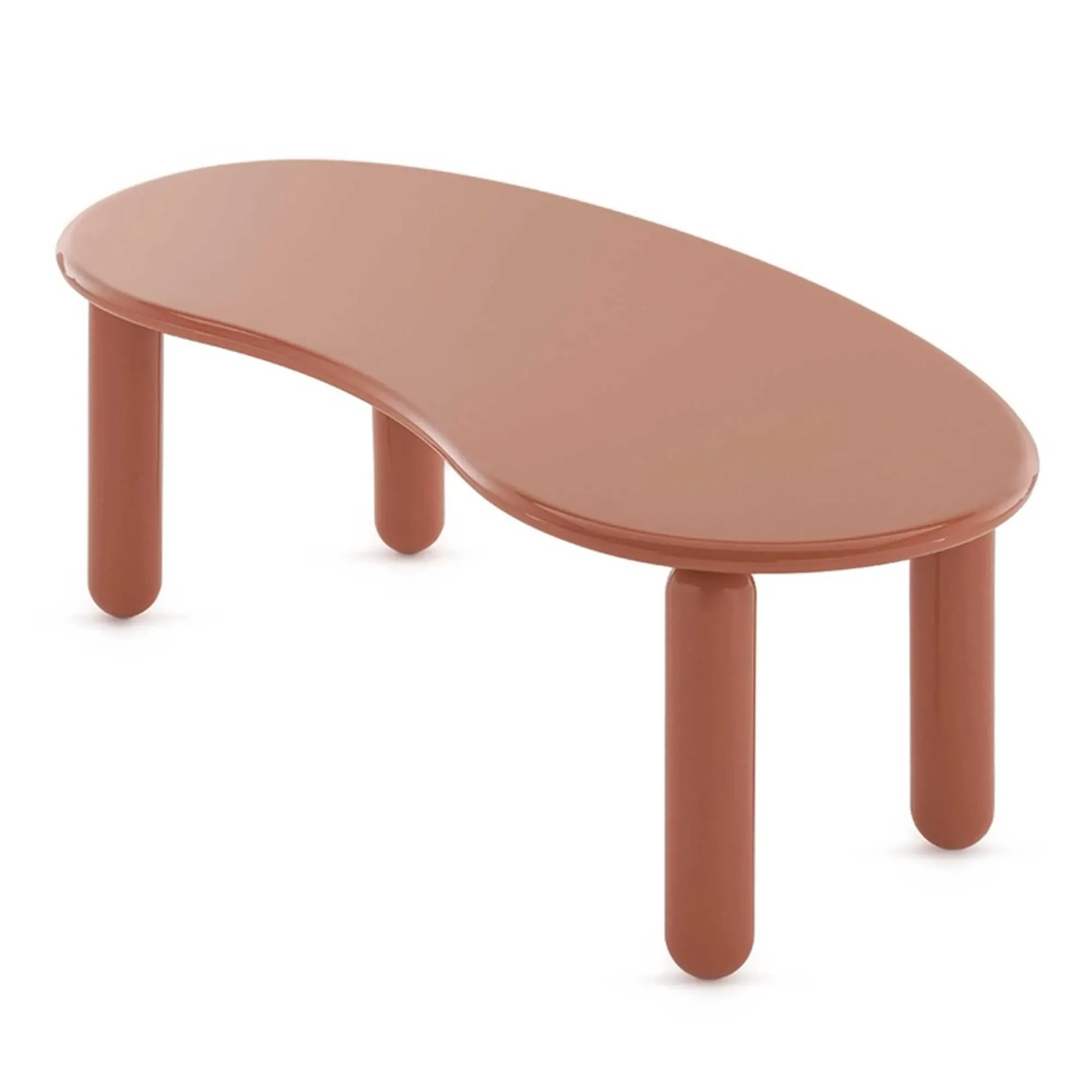 Kartell Undique Mas Round Side Table - Orange, Wood