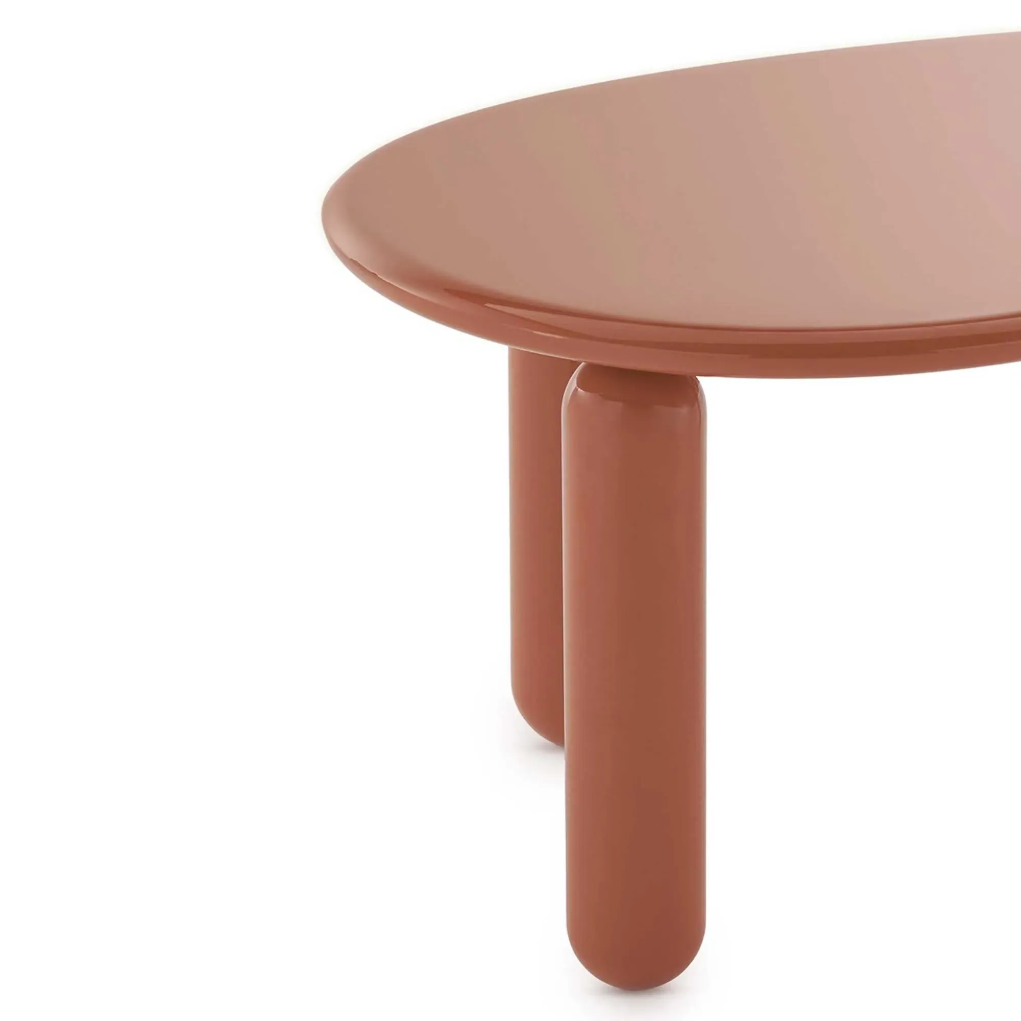 Kartell Undique Mas Round Side Table - Orange, Wood