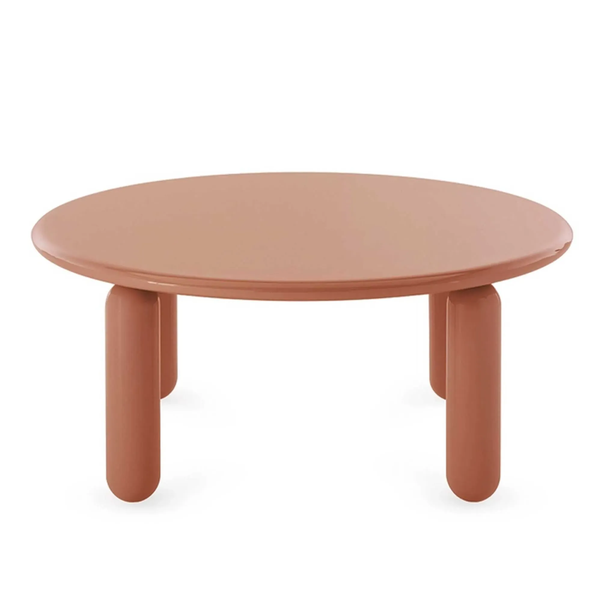 Kartell Undique Mas Round Side Table - Orange, Wood