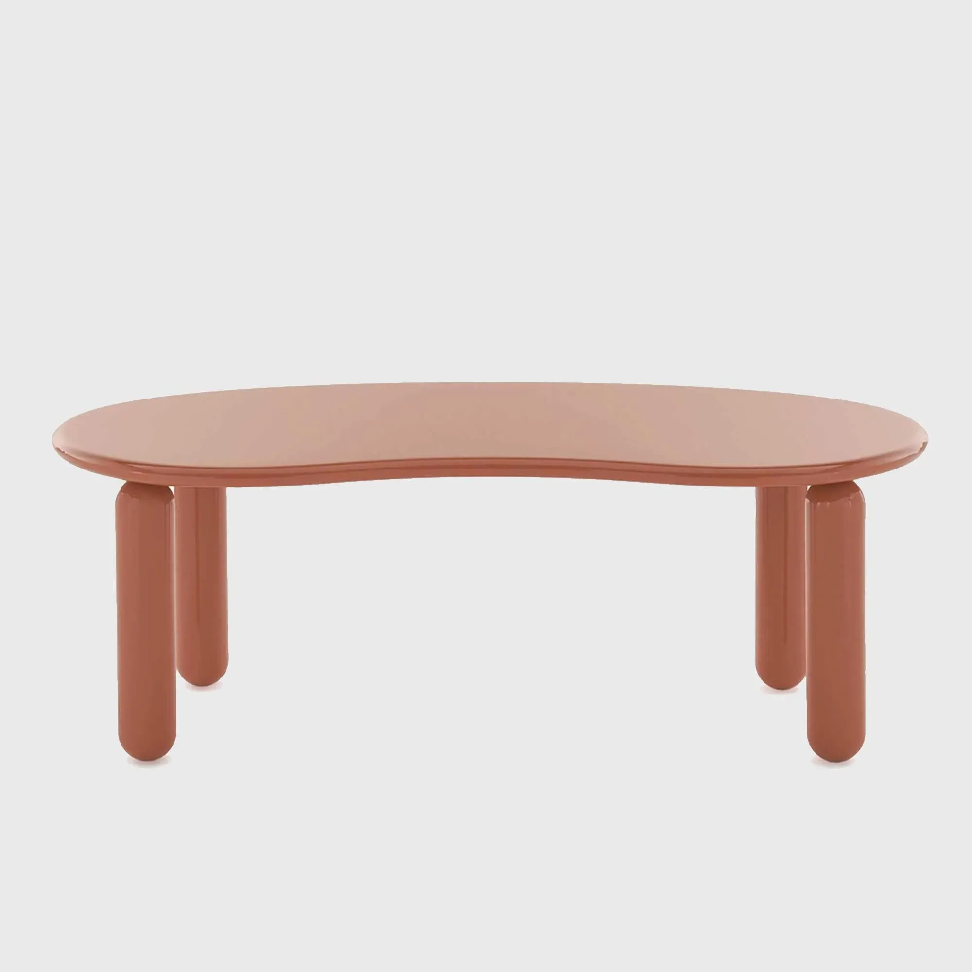 Kartell Undique Mas Round Side Table - Orange, Wood
