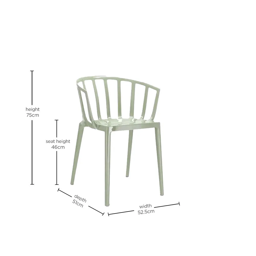 Kartell Venice Dining Chair - Green, Polycarbonate
