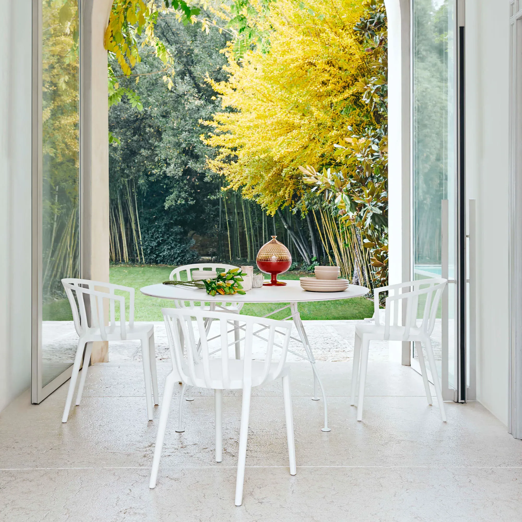 Kartell Venice Dining Chair - White, Polycarbonate