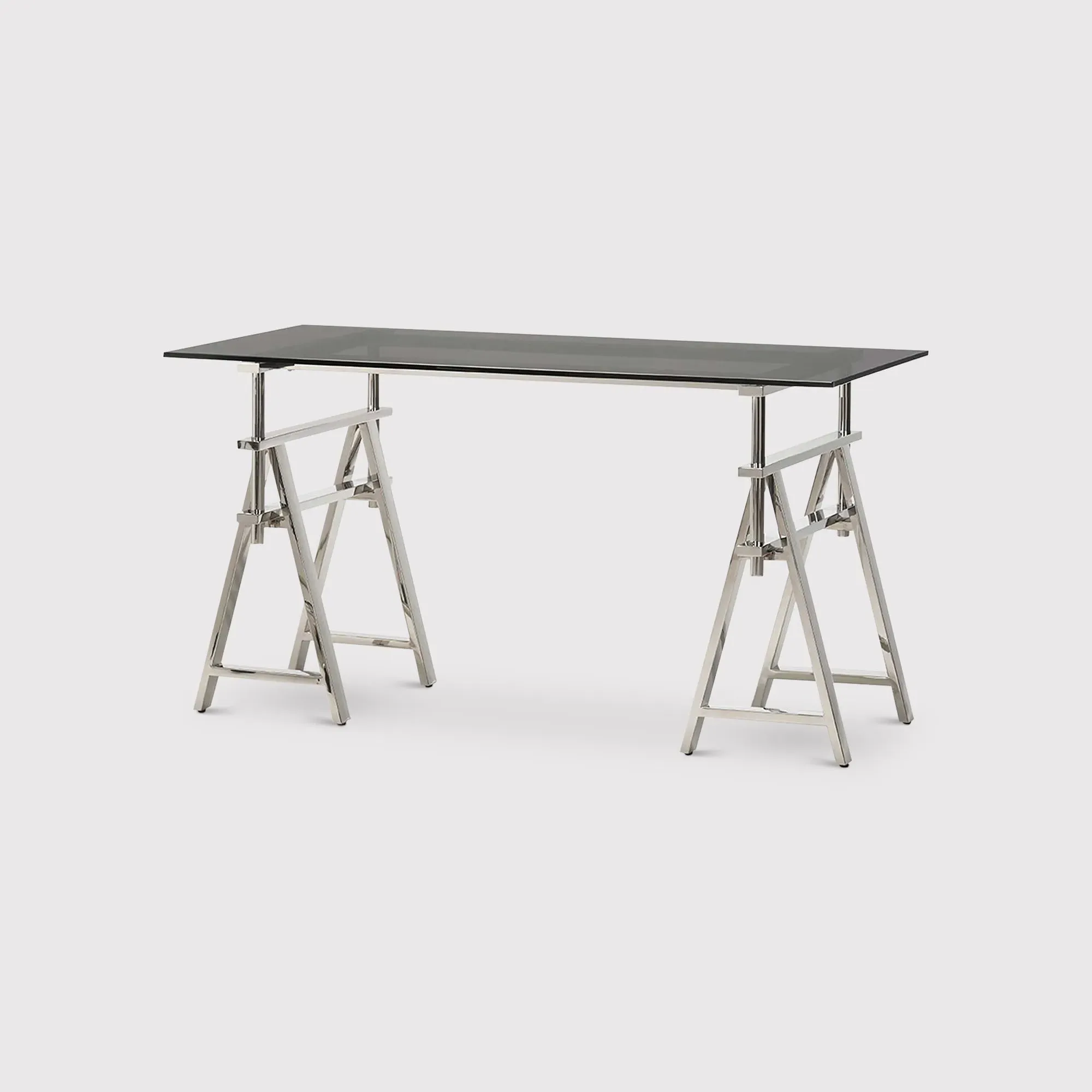 Keble Desk - Grey, Glass image