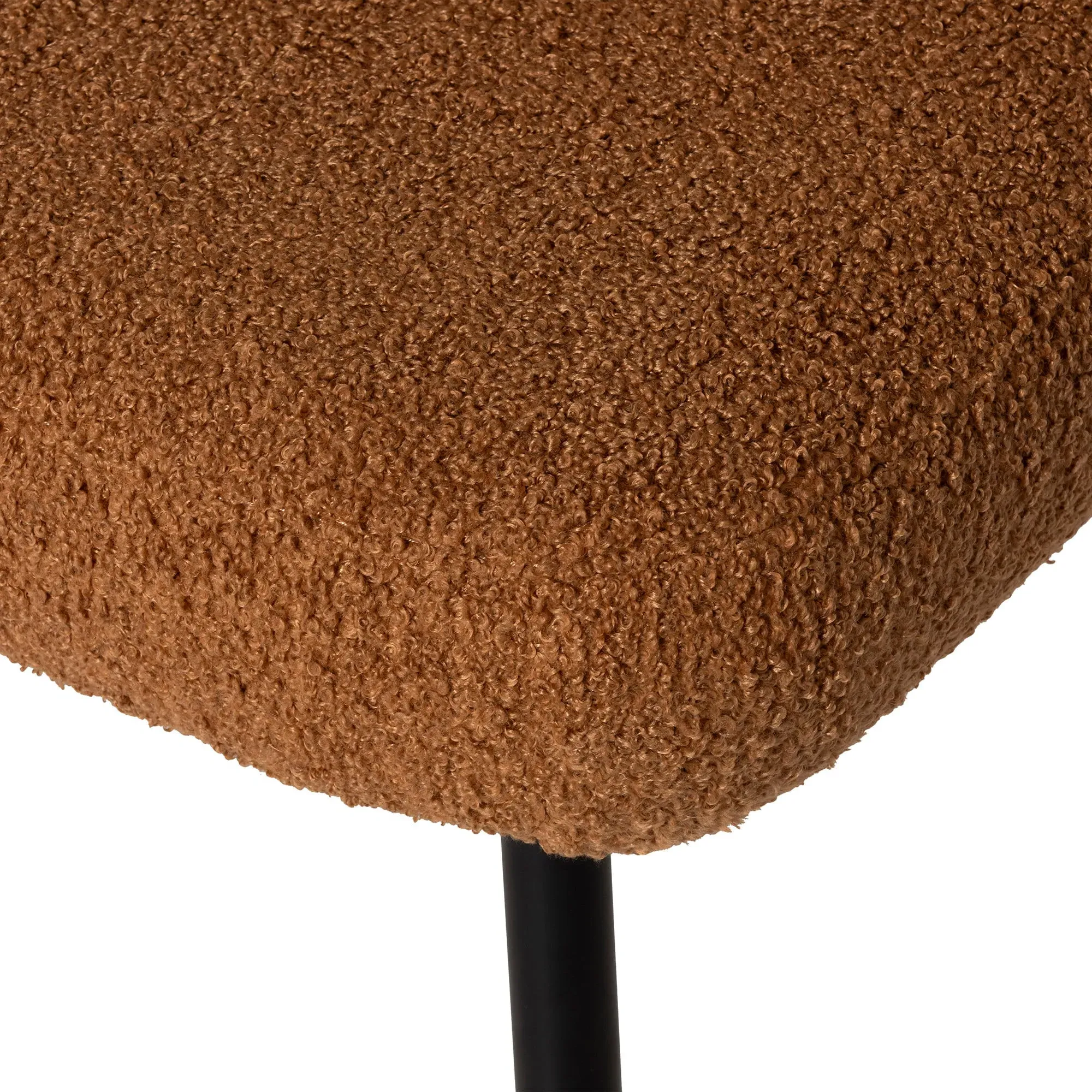 Kennett Left Hand Facing Corner Bench - Brown, Boucle