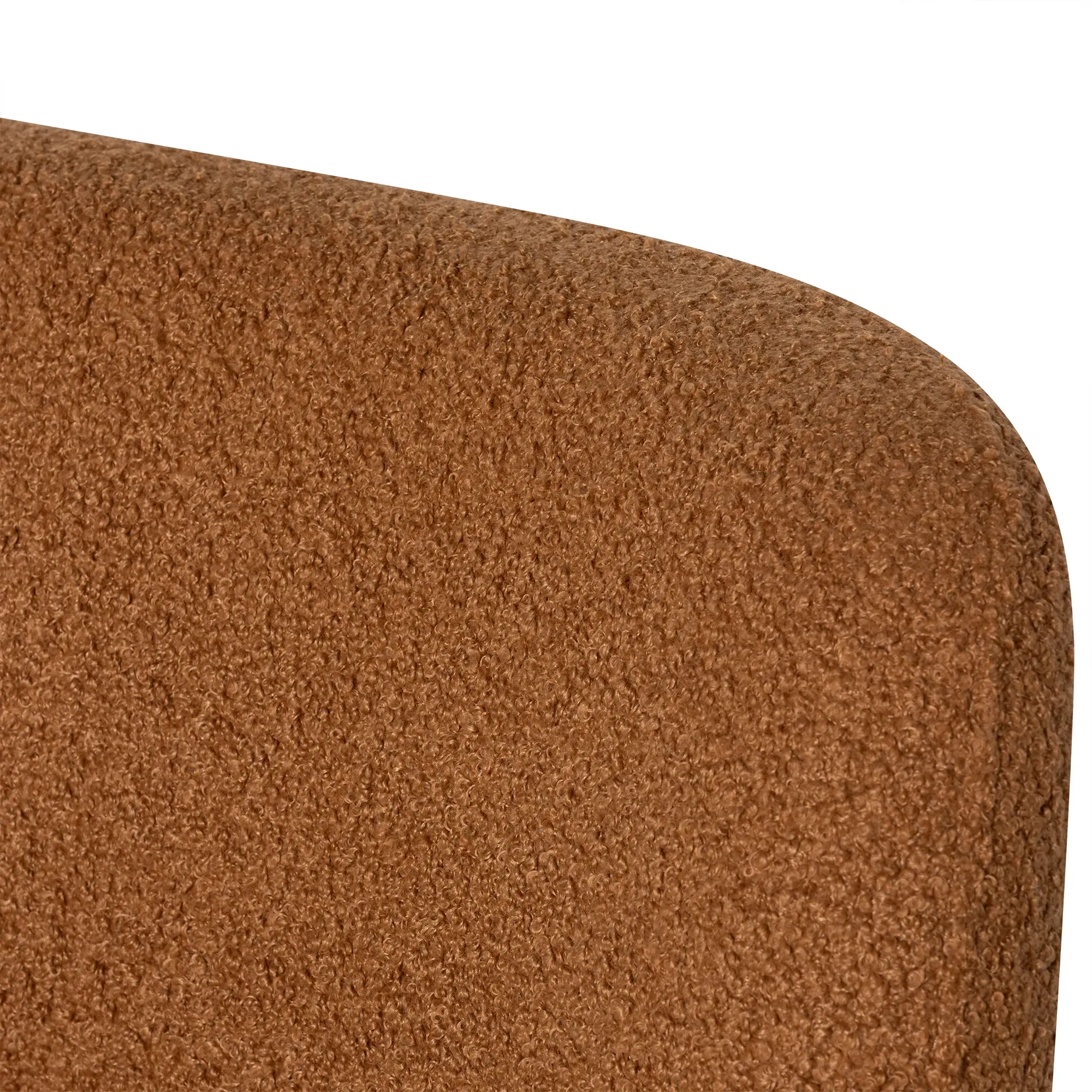 Kennett Right Hand Facing Corner Bench - Brown, Boucle