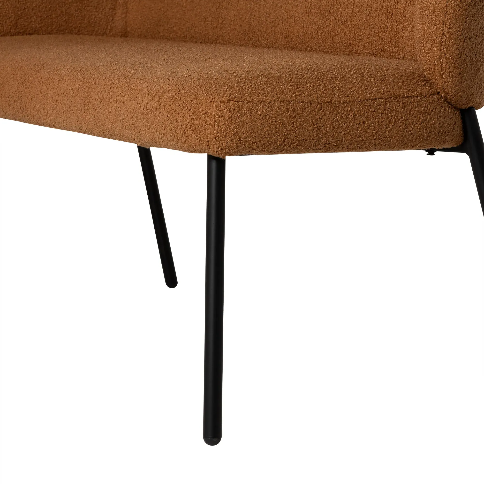 Kennett Right Hand Facing Corner Bench - Brown, Boucle