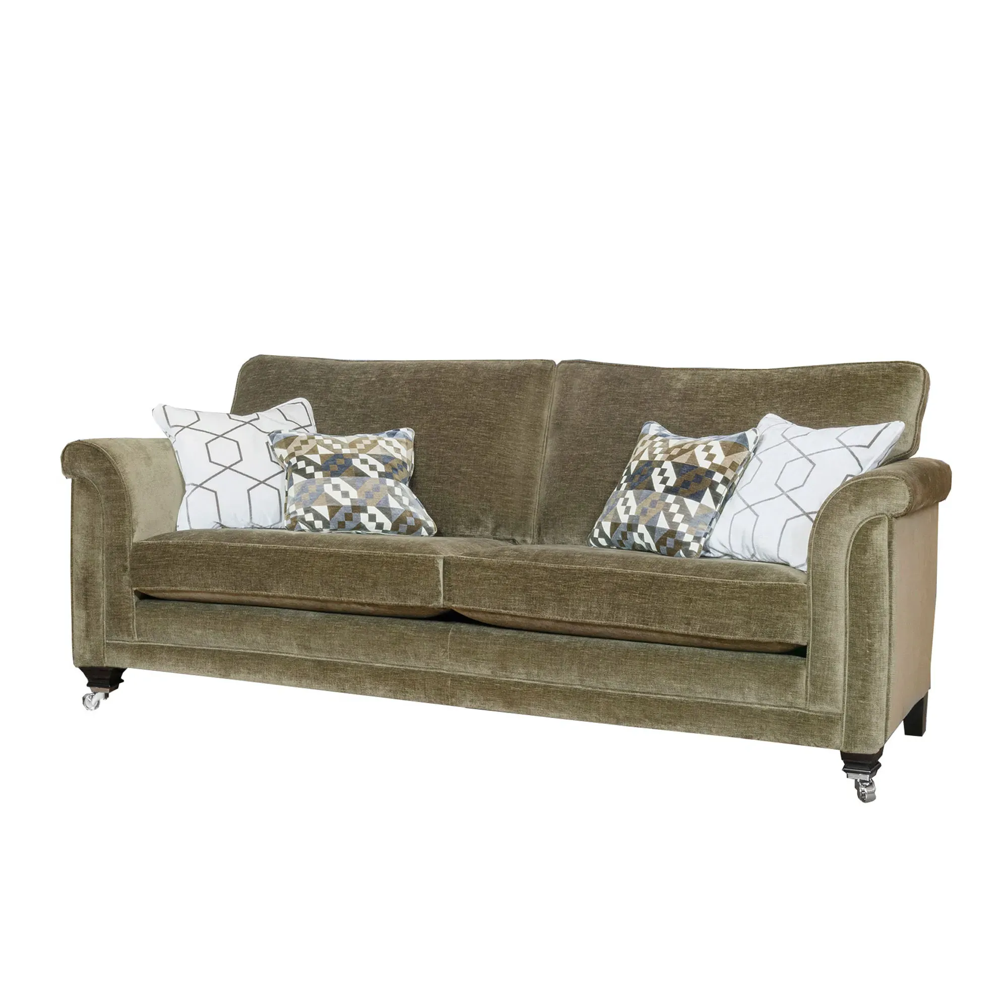 Kentwell 3-Seater Sofa - Green, Fabric