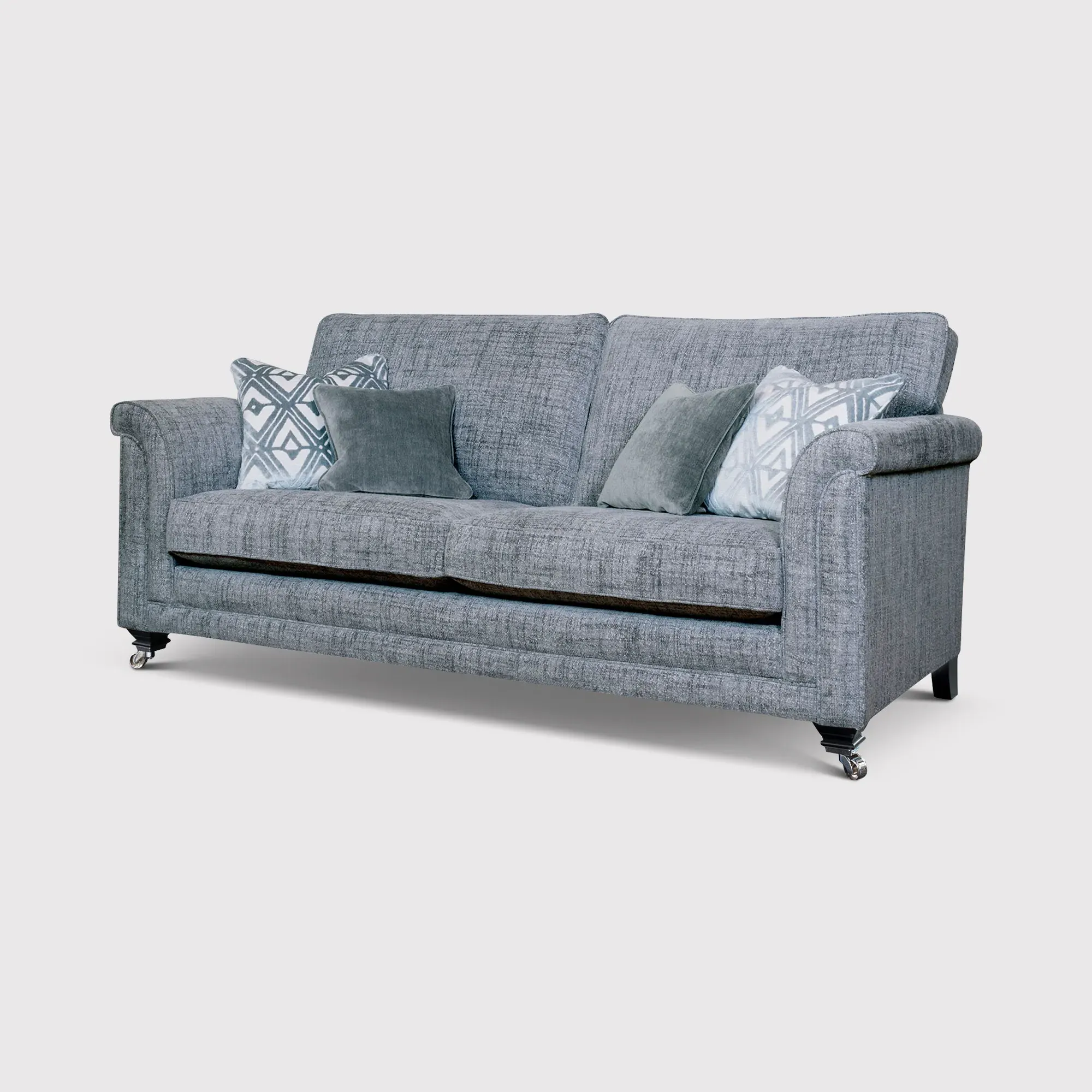 Kentwell 3-Seater Sofa - Grey, Fabric