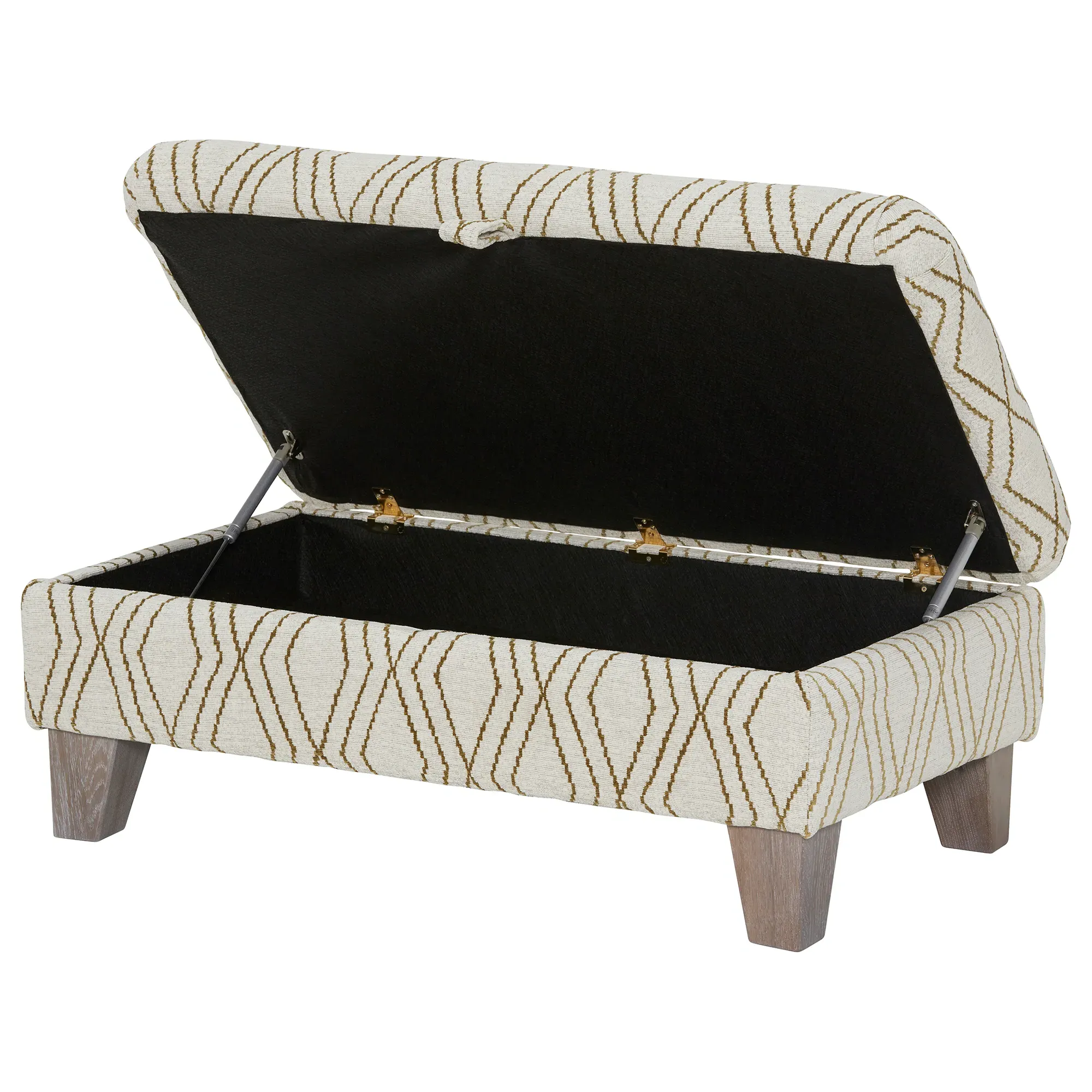 Kentwell Legged Ottoman - Neutral, Fabric